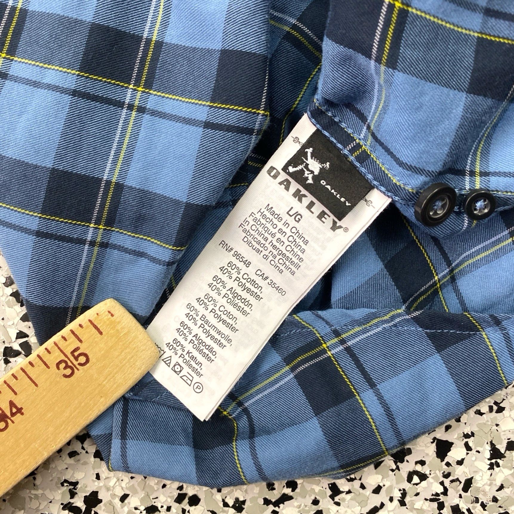 Oakley Oakley Plaid Button Long Sleeve Blue Flannel Shirt Men L Regular Casual Workwear Vintage: No (But must not add info not in title.) Size US L / EU 52-54 / 3 - 5 Thumbnail