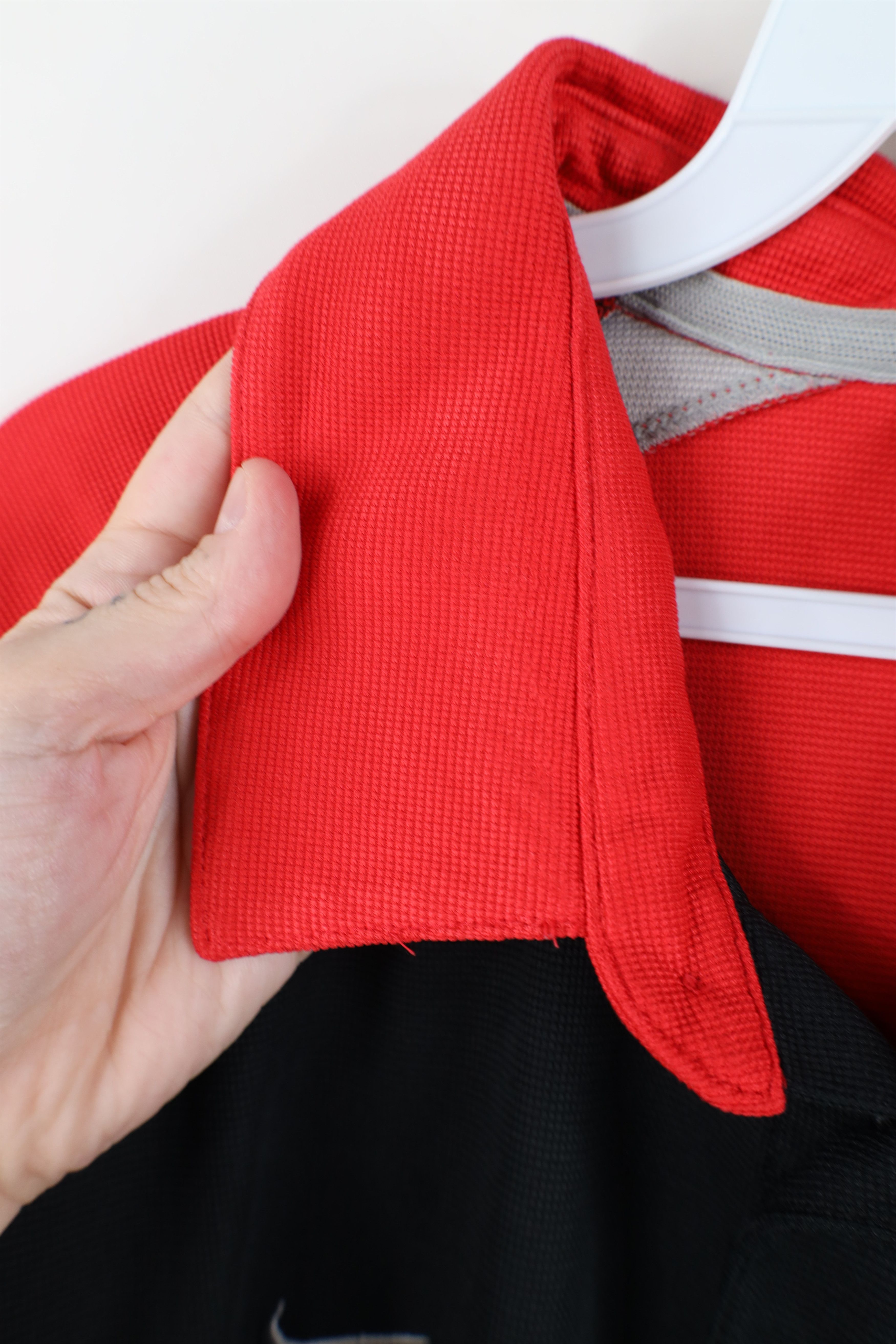 Nike × Vintage Vintage Nike Mini Swoosh Ohio State University Football Polo Size US L / EU 52-54 / 3 - 11 Thumbnail