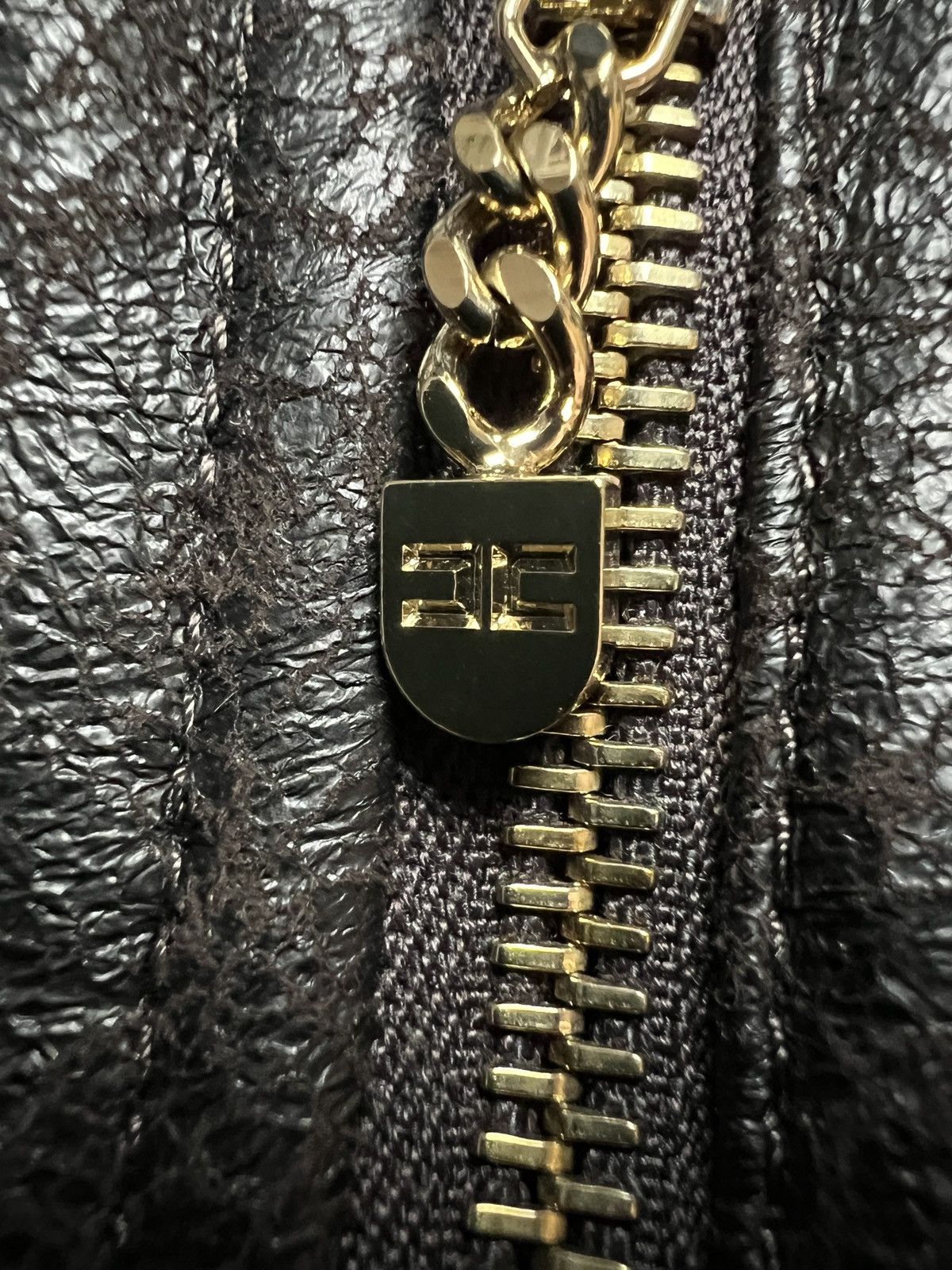 Elisabetta Franchi Elisabetta Franchi Fur Zip-Up Jacket Moto Biker Style Zipper Size M / US 6-8 / IT 42-44 - 13 Thumbnail