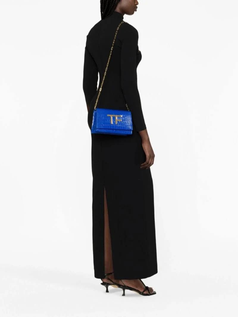 Tom Ford o1loc1c1024 Size: OS / L1619 Clutch Bag in Blue Size ONE SIZE - 4 Thumbnail
