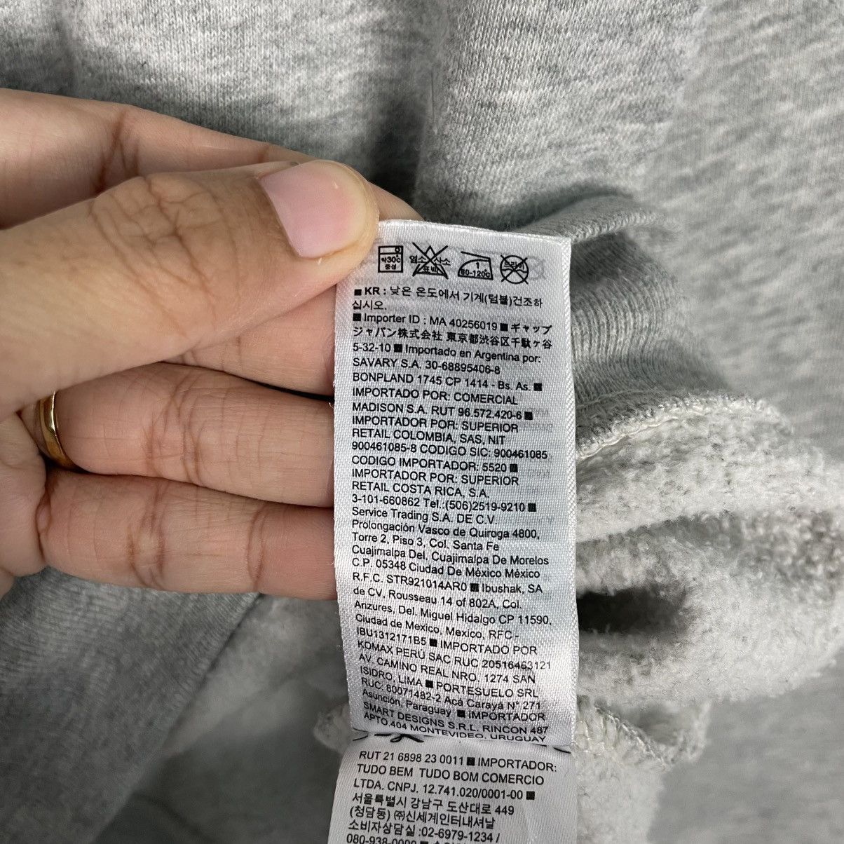 Gap Gap Big Logo Pullover Gray Hoodie Size US M / EU 48-50 / 2 - 18 Thumbnail