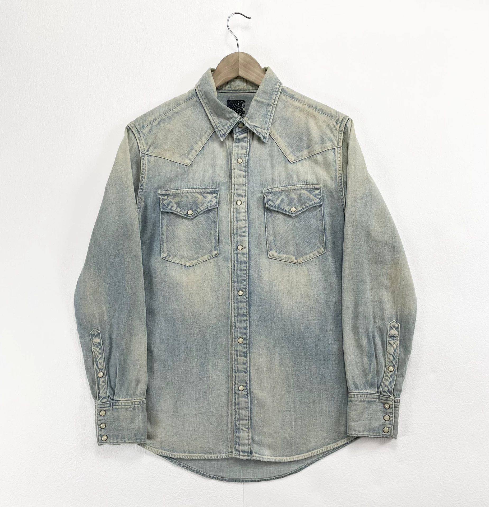 Visvim VISVIM ICT SOCIAL SCULPTURE Mud Dyed Denim Shirt 95N Size US S / EU 44-46 / 1 - 2 Thumbnail