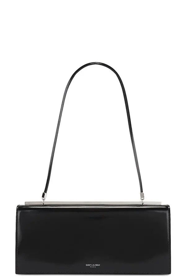 Saint Laurent Paris o1bcso1str0325 Size: OS/Suzanne Baguette in Black Size ONE SIZE - 1 Thumbnail
