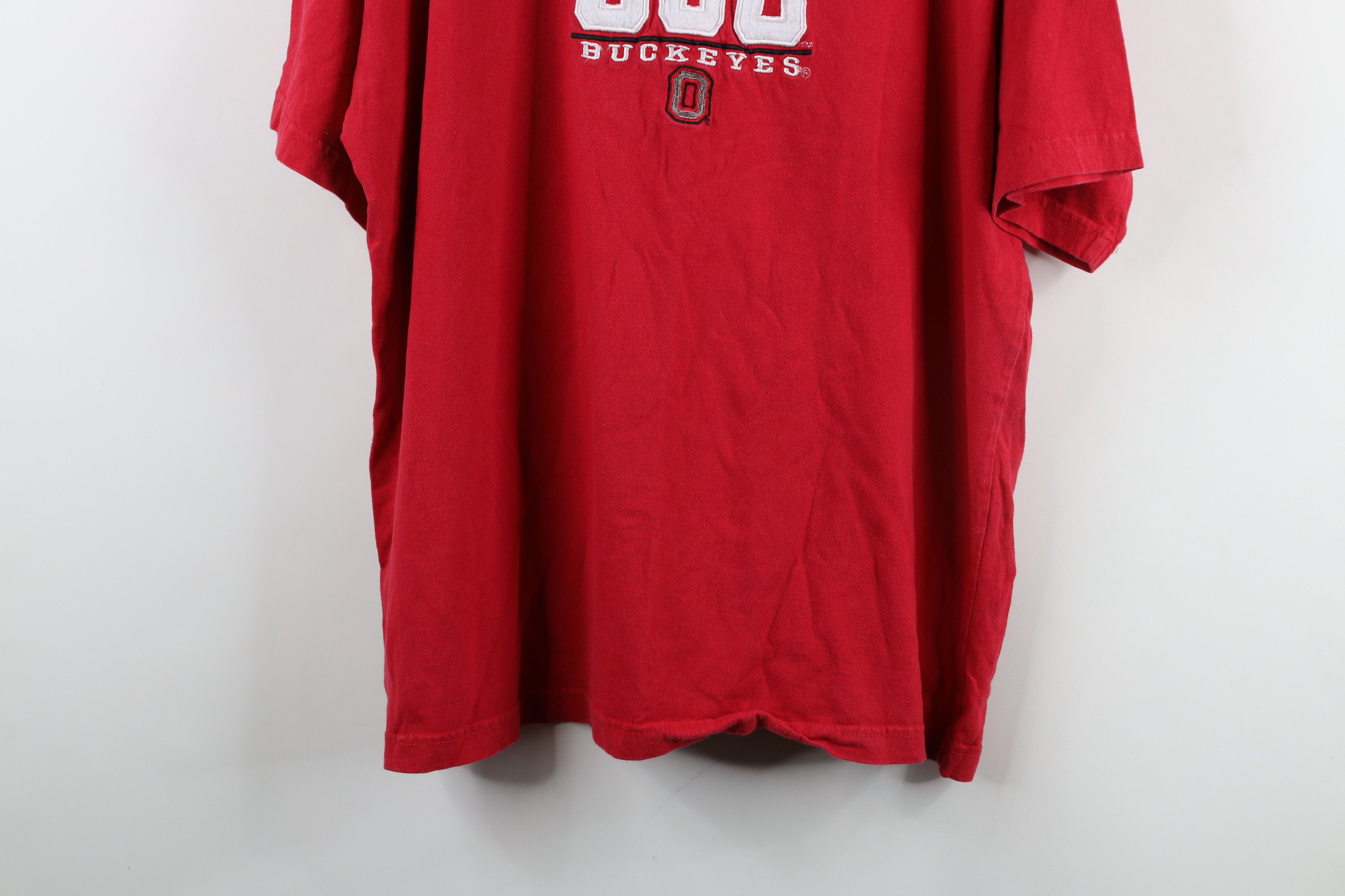 Vintage Vintage 90s Spell Ohio State University Football T-Shirt Red Size US XL / EU 56 / 4 - 3 Thumbnail