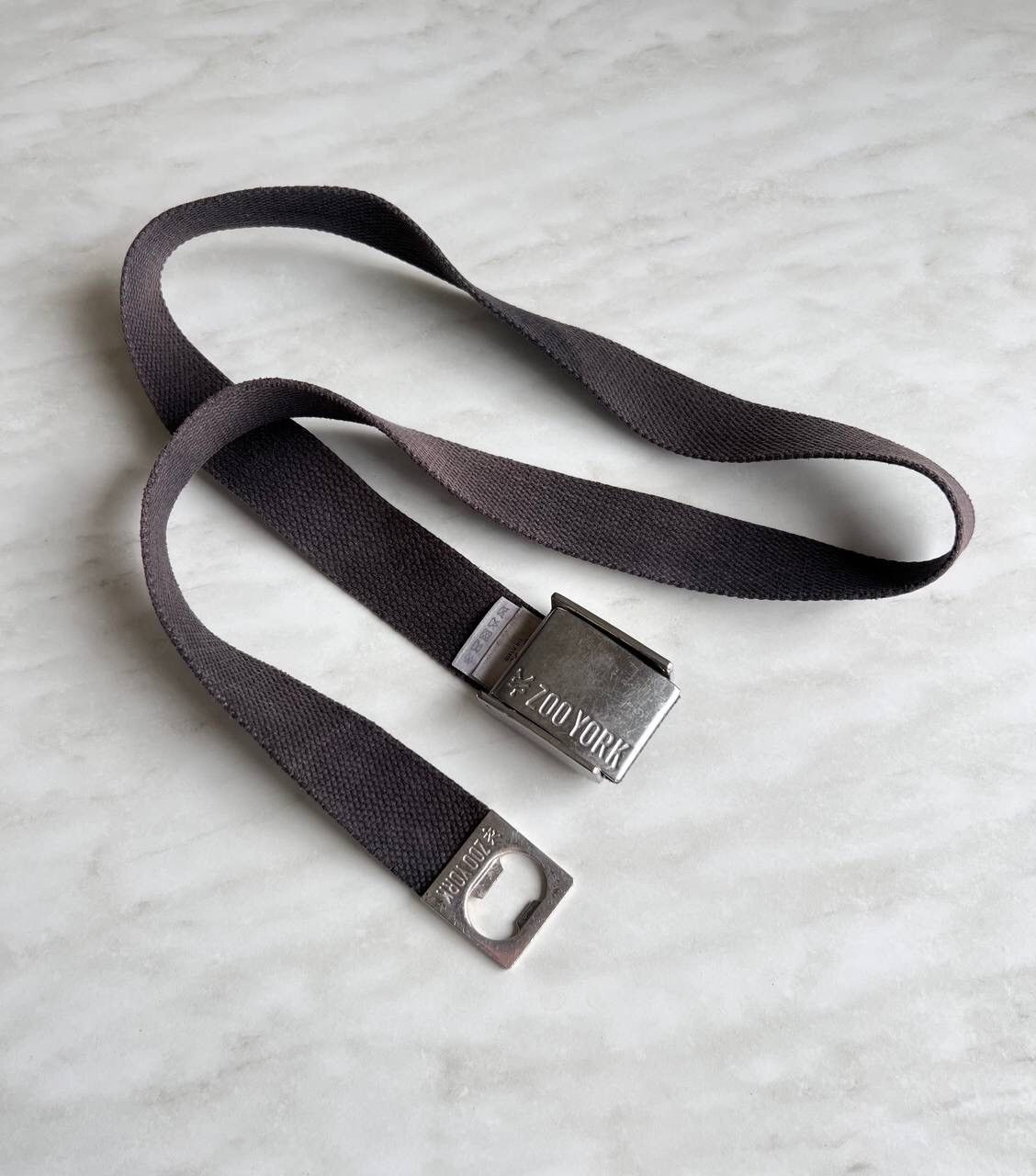 Vintage × Zoo York Zoo York black belts vintage logo Y2K metal chrome buckle Size ONE SIZE - 2 Thumbnail