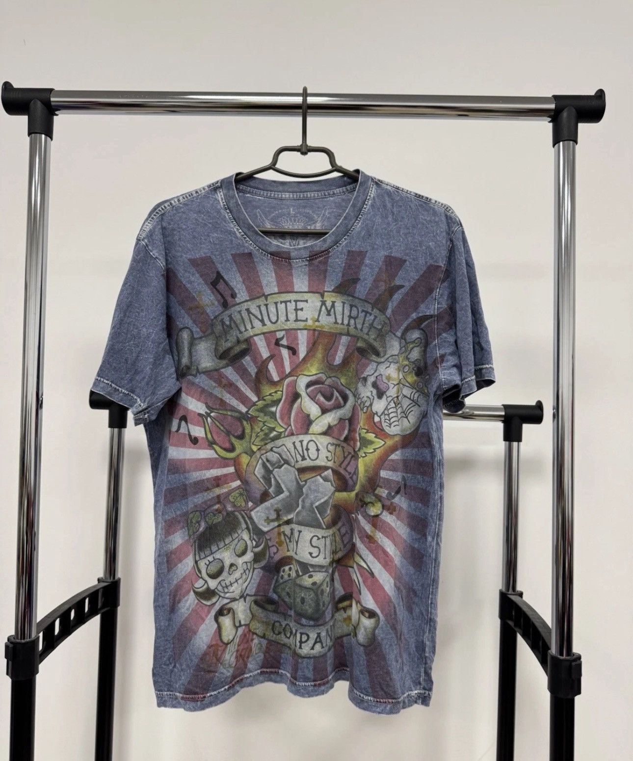Ed Hardy Vintage Minute Mirth Y2K T Shirt Skull Ed Hardy Style Size US L / EU 52-54 / 3 - 1 Thumbnail