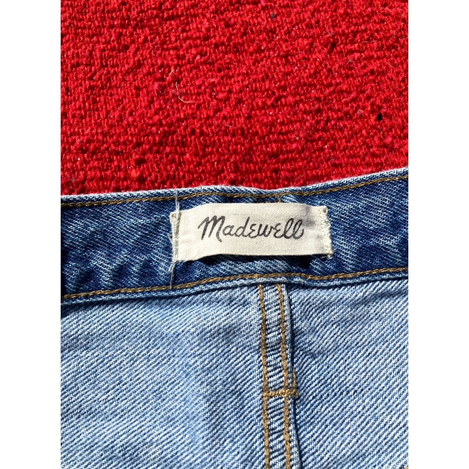Madewell Madewell Jeans Womens Size 25 Blue Mom High Rise Straight Denim 100% Cotton Inseam 26in Regular Women Type Jeans Size 42" / US 20 - 6 Thumbnail