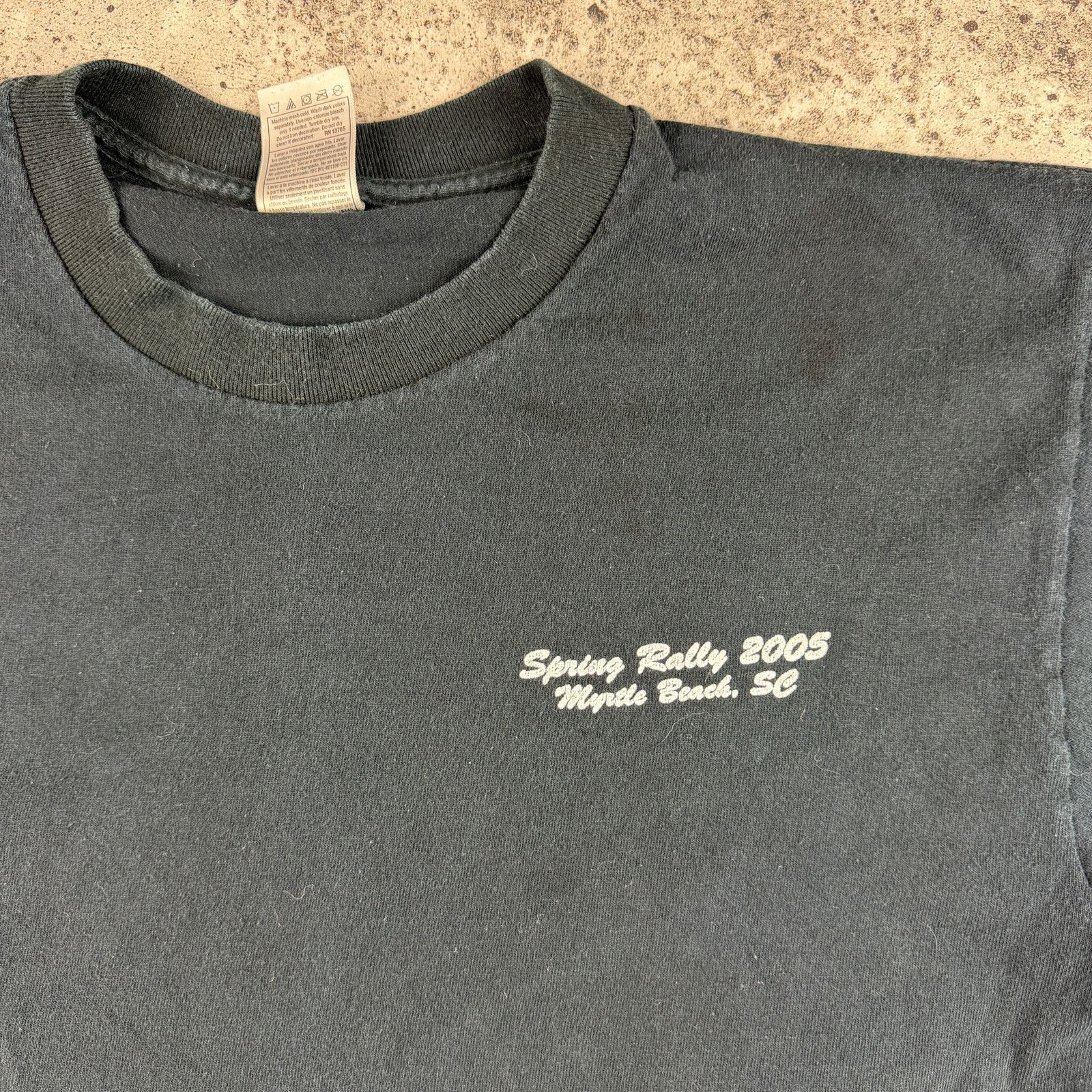 Fruit Of The Loom Spring Rally Motorcycle Rally 2005 Y2K Biker Shirt Size L Size US L / EU 52-54 / 3 - 3 Thumbnail