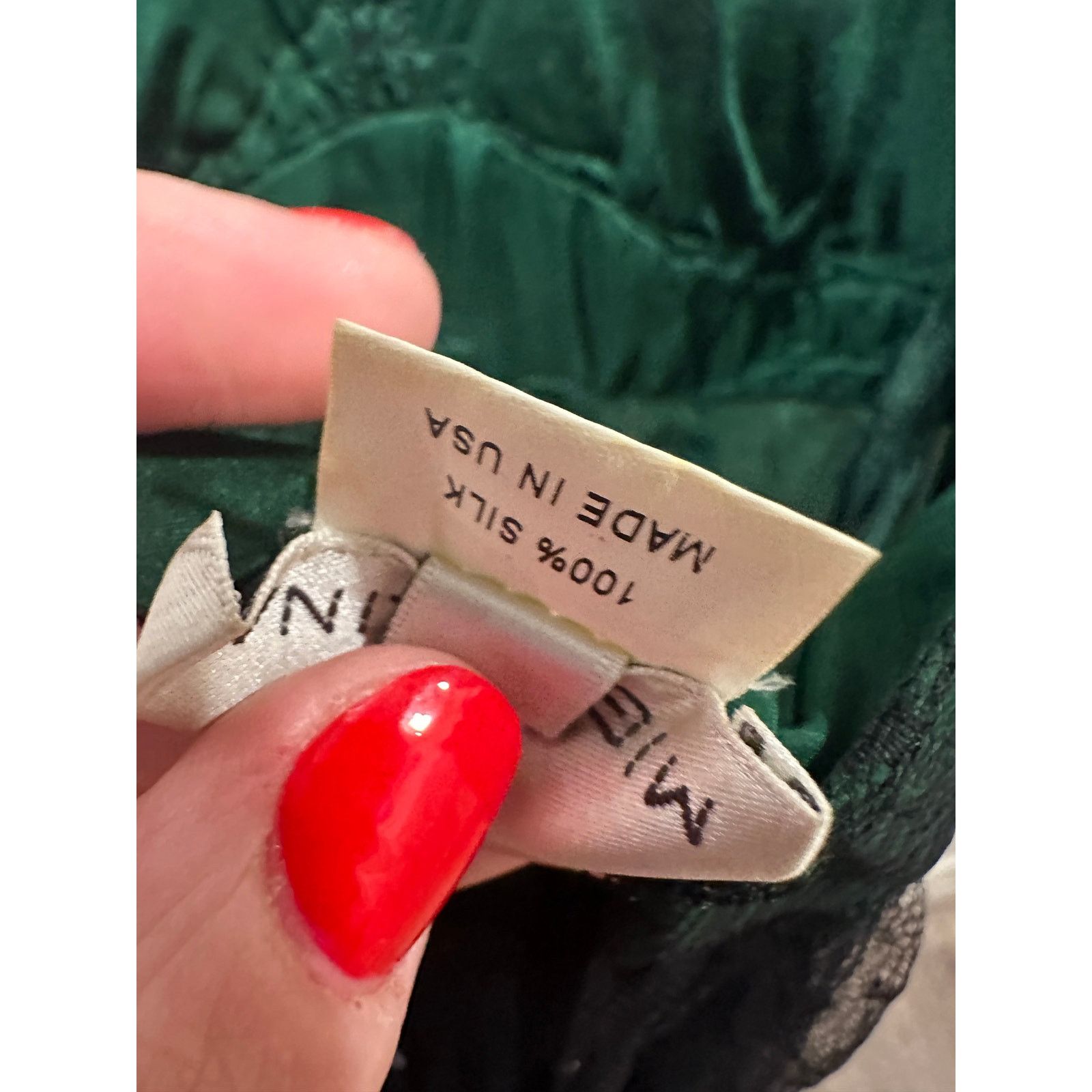Other Miguelina Green Floral Sexy Sheer Lingerie Lace Slip Dress Size M / US 6-8 / IT 42-44 - 8 Thumbnail