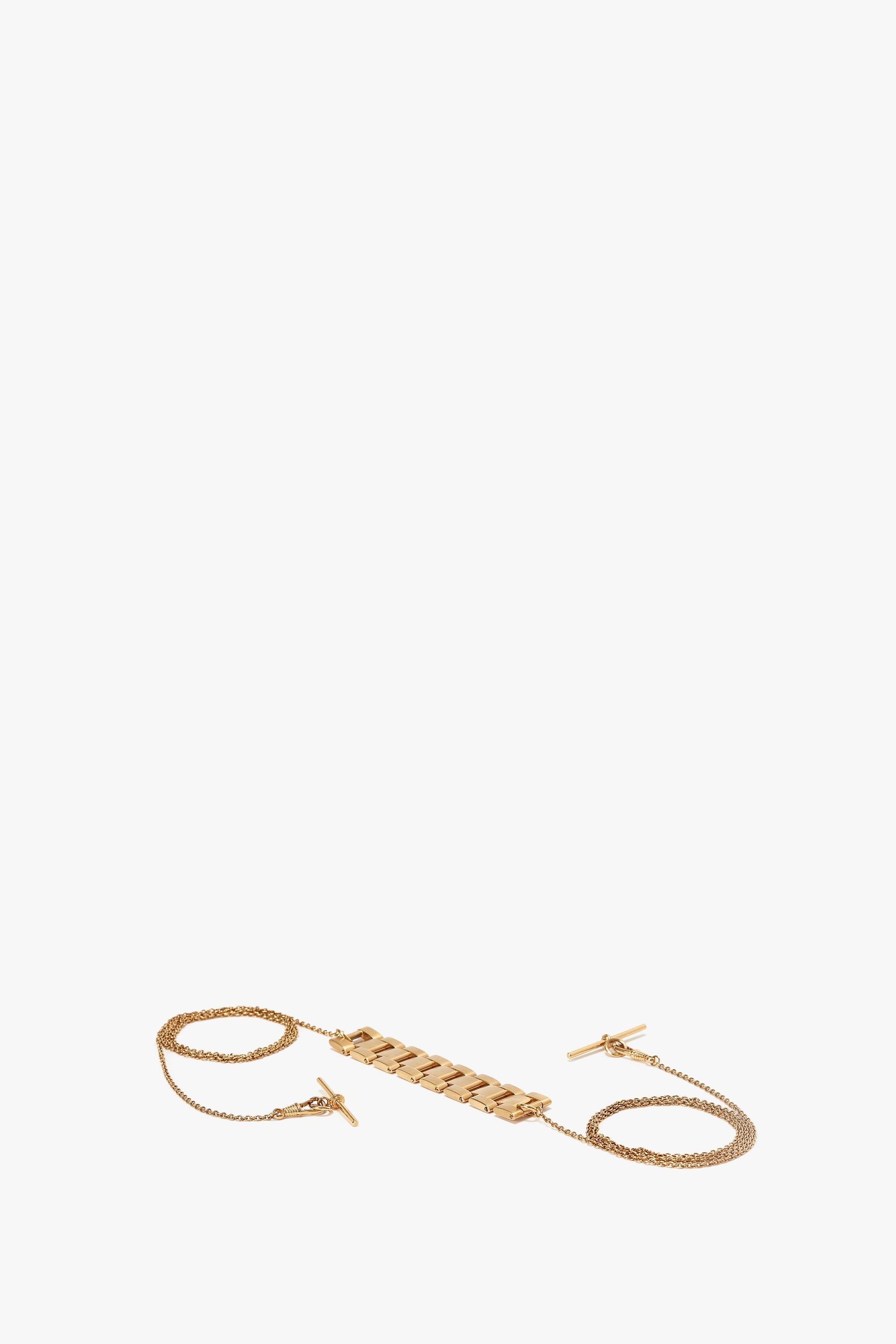 Victoria Beckham o1mle0525 Size: OS / Exclusive Chain Wrap Necklace Size ONE SIZE - 3 Thumbnail