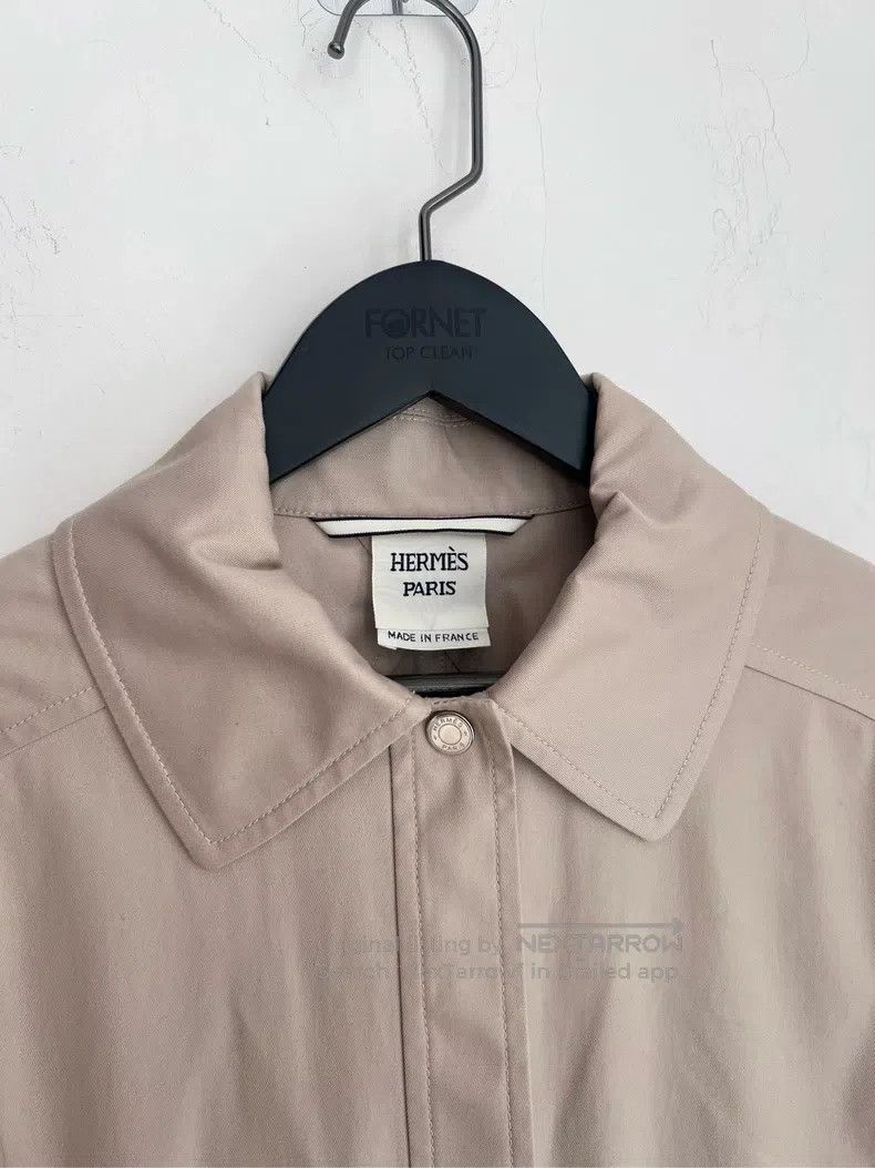 Hermes Hermes Khaki trench coat Size XS / US 0-2 / IT 36-38 - 2 Thumbnail