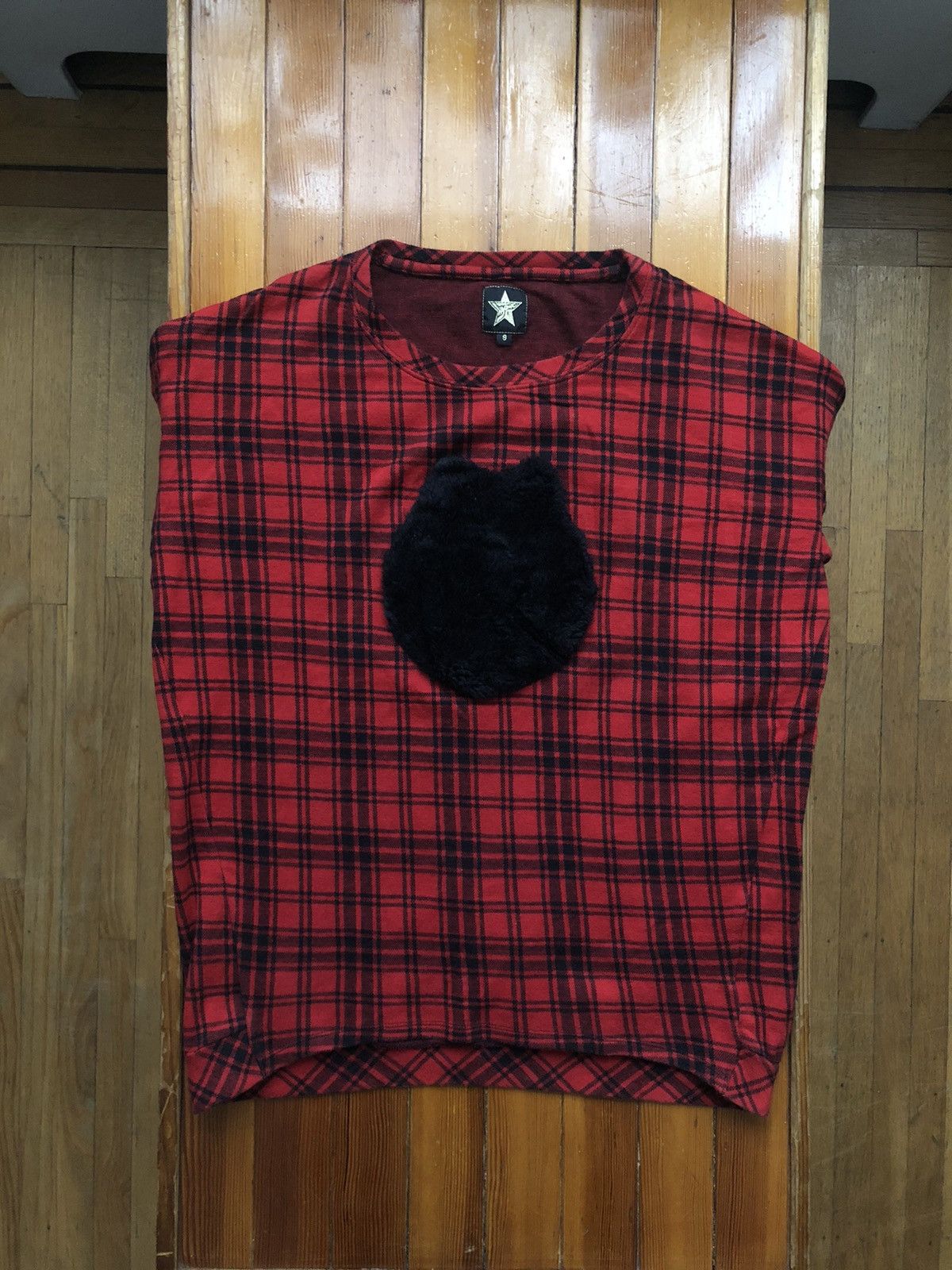20471120 Vintage 20471120 Hyoma Fuzzy Character Flannel Size US S / EU 44-46 / 1 - 17 Thumbnail