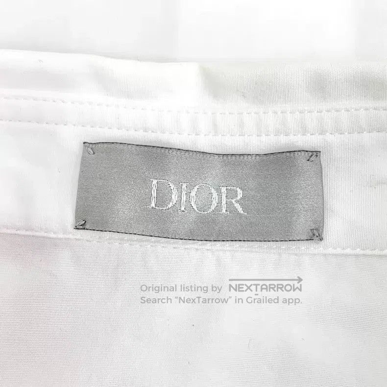 Dior Dior Size 37 White pattern printed cotton lapel single-brea Size US XXS / EU 40 - 6 Thumbnail