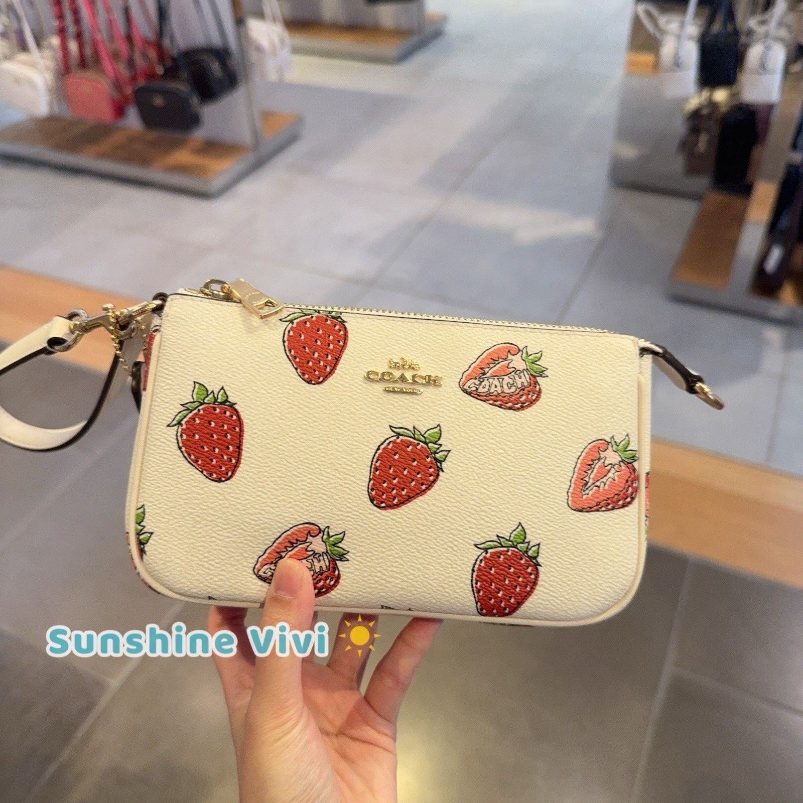 Coach NWT Coach Nolita 19 Leather Shoulder Bag Strawberry CAL25 Size ONE SIZE - 1 Thumbnail