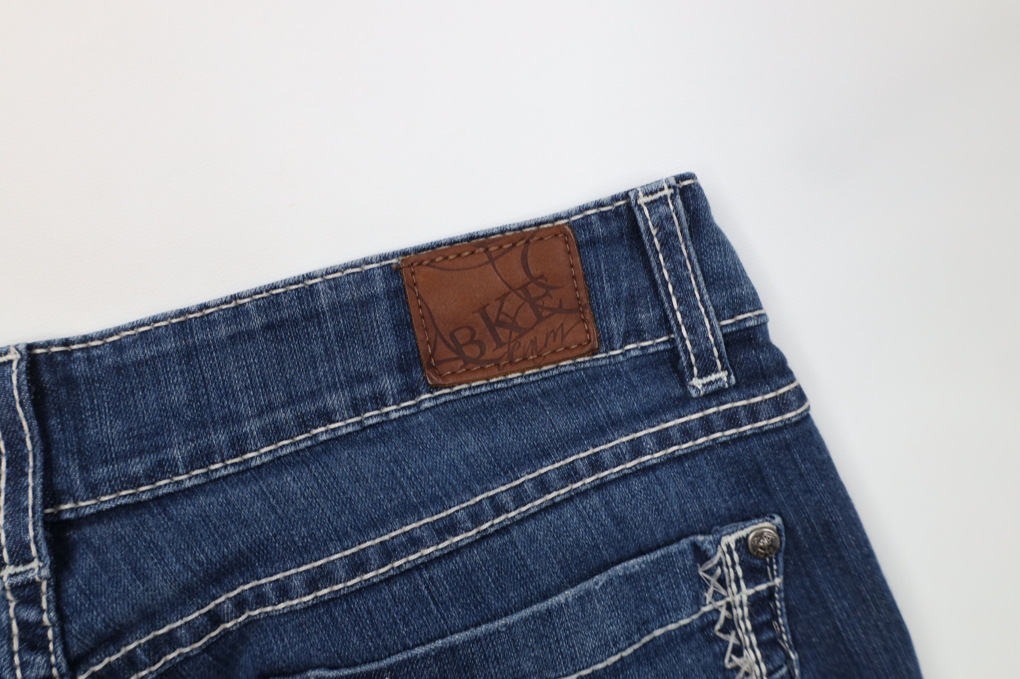 Vintage Y2K Buckle BKE Stretch Flared Bootcut Denim Jeans Blue Size 32" / US 10 / IT 46 - 15 Thumbnail
