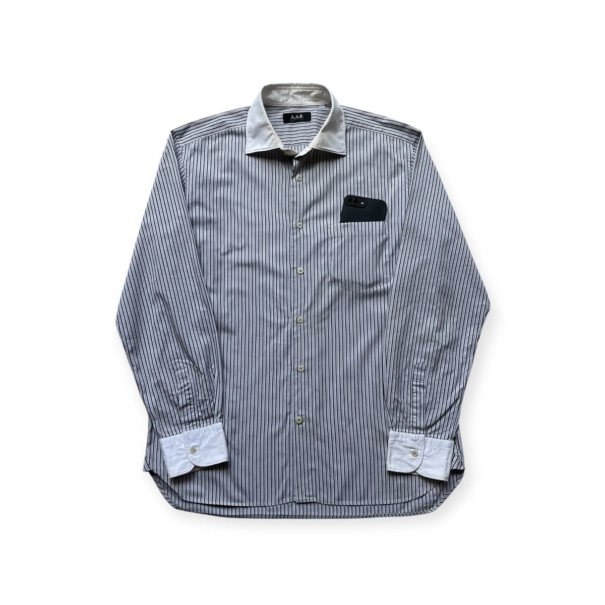 Yohji Yamamoto AAR Stripe Shirt Design By Yohji Yamamoto Size US M / EU 48-50 / 2 - 1 Thumbnail