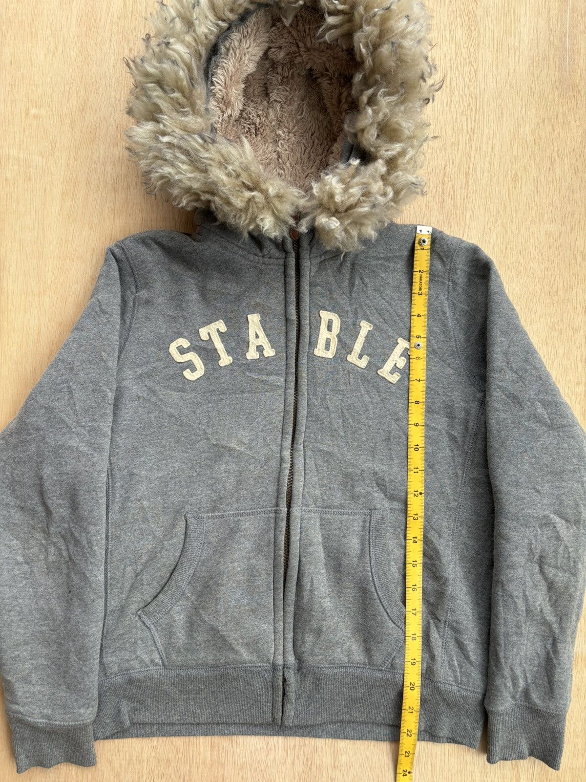 If Six Was Nine × Japanese Brand × Le Grande Bleu (L.G.B.) Fur Hoodie Spao Stable Ifsixwasnine LGB Style Size US L / EU 52-54 / 3 - 10 Thumbnail