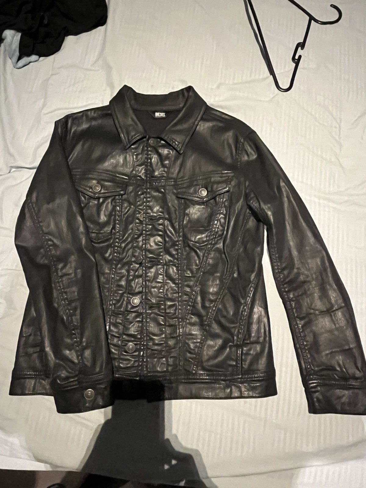 DIESEL WAXED LEATHER JACKET