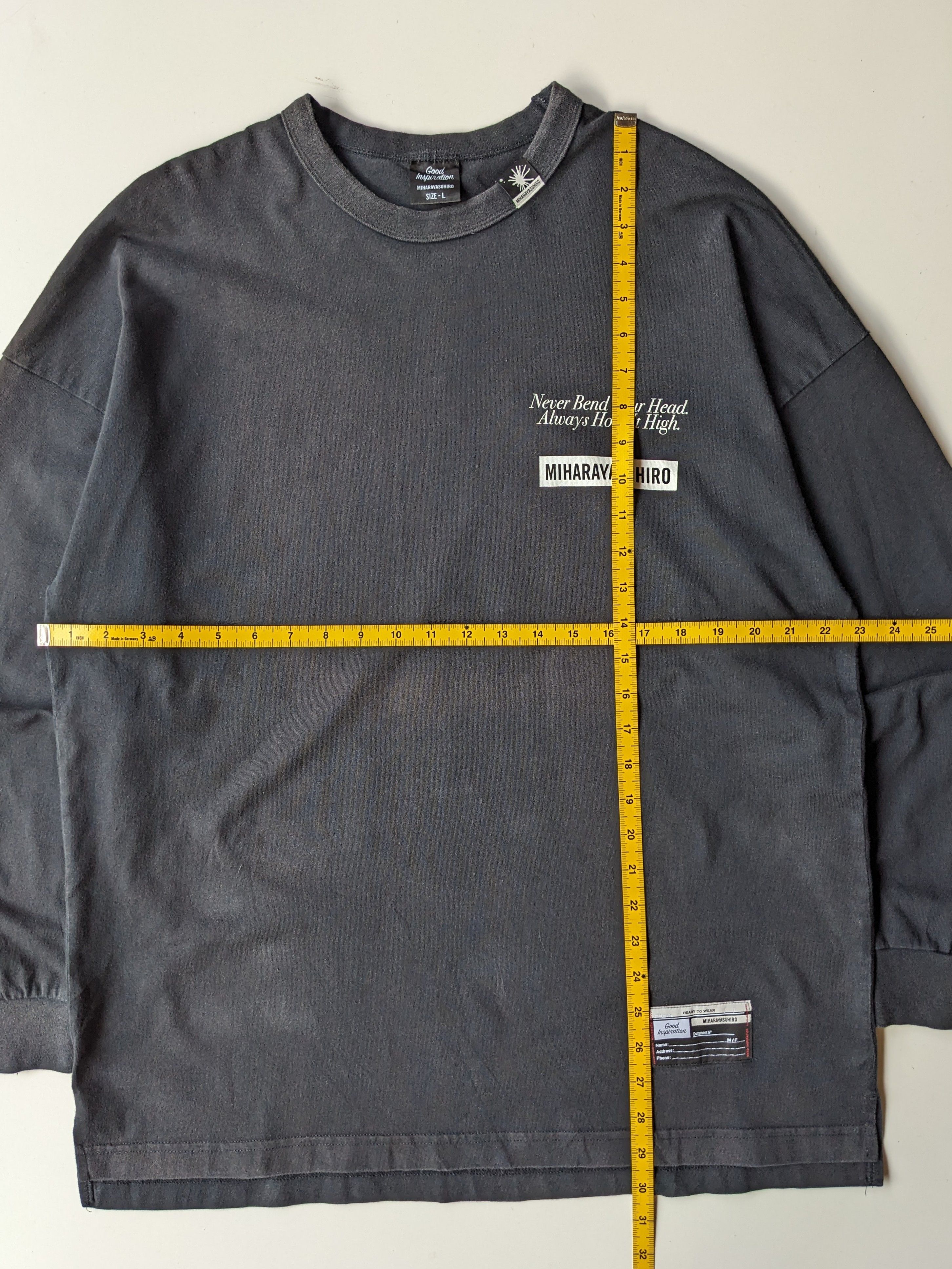 GU × Maison MIHARA YASUHIRO Gu X Miharayasuhiro Good Inspiration longsleeve Size US L / EU 52-54 / 3 - 6 Thumbnail