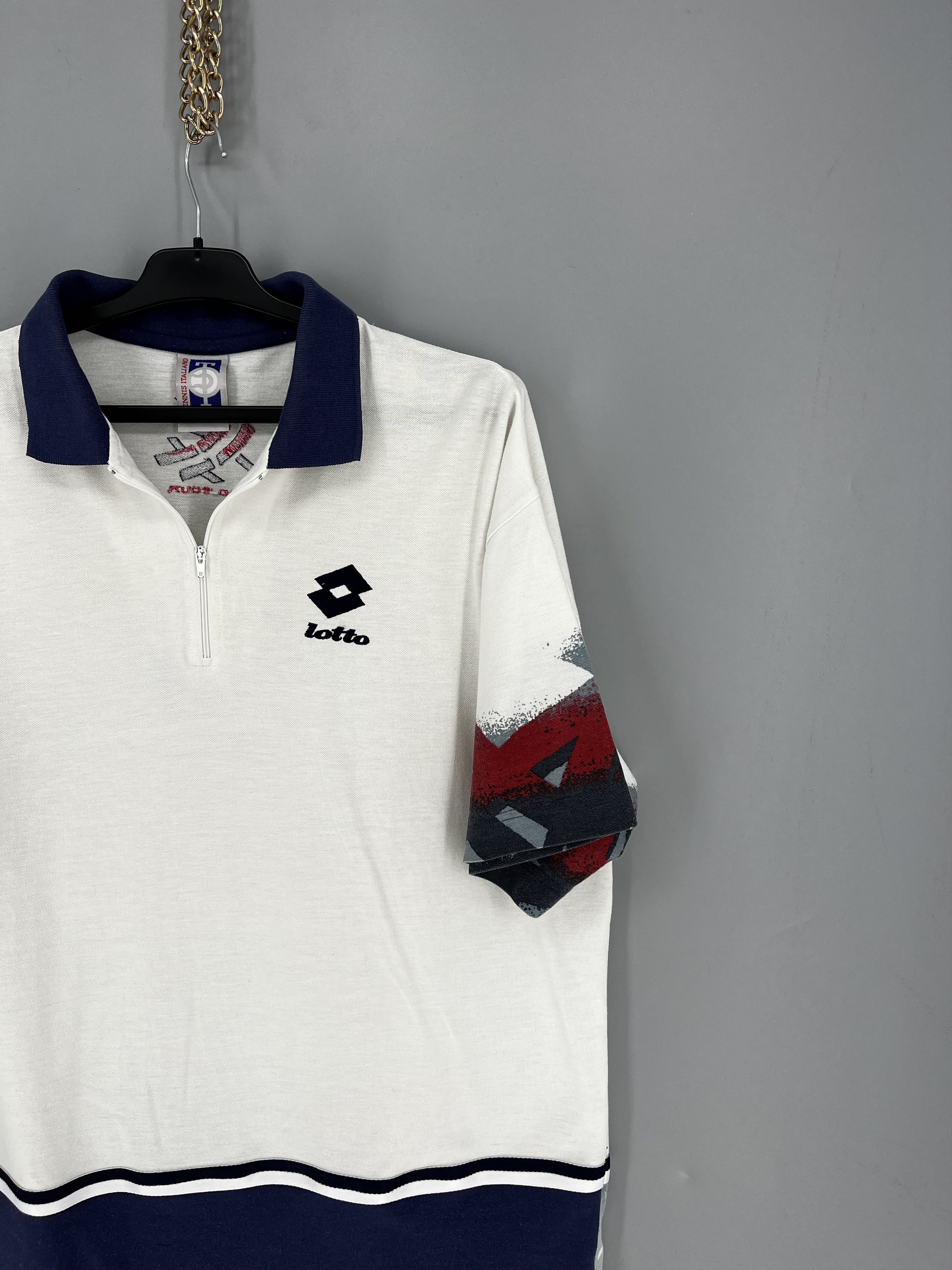 Vintage Vintage Lotto Q-Zip Polo Large TENNIS ITALIANO Size US L / EU 52-54 / 3 - 5 Thumbnail