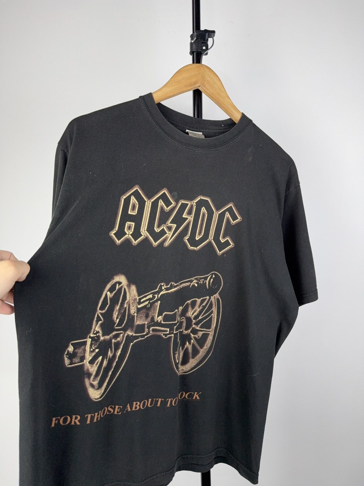 AC/DC × Band Tees VNTG 1999 AC/DC For Those About to Rock Tee Cannon T shirt Size US M / EU 48-50 / 2 - 2 Thumbnail