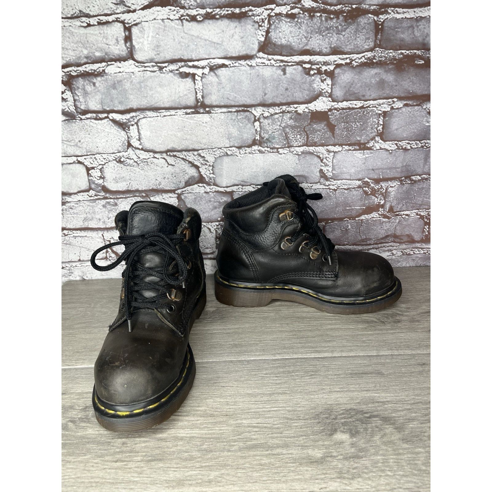 Dr. Martens Vintage Docs Dr. Martens Doc 7735 Combat Black Boots Women’s Size US 5 / IT 35 - 2 Thumbnail