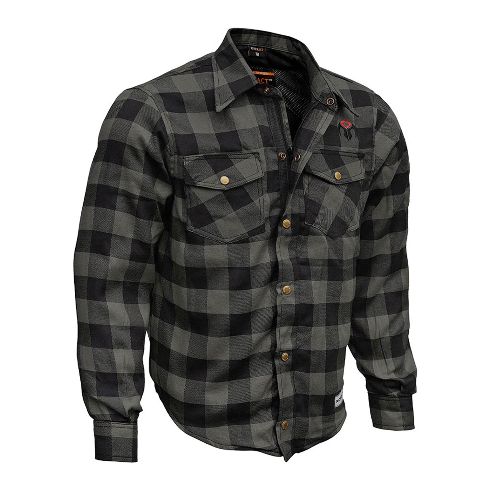 Dixxon × Flannel × Other RIDERACT® Men's Reinforced Flannel MotorcycleSeries Red Size US M / EU 48-50 / 2 - 2 Thumbnail