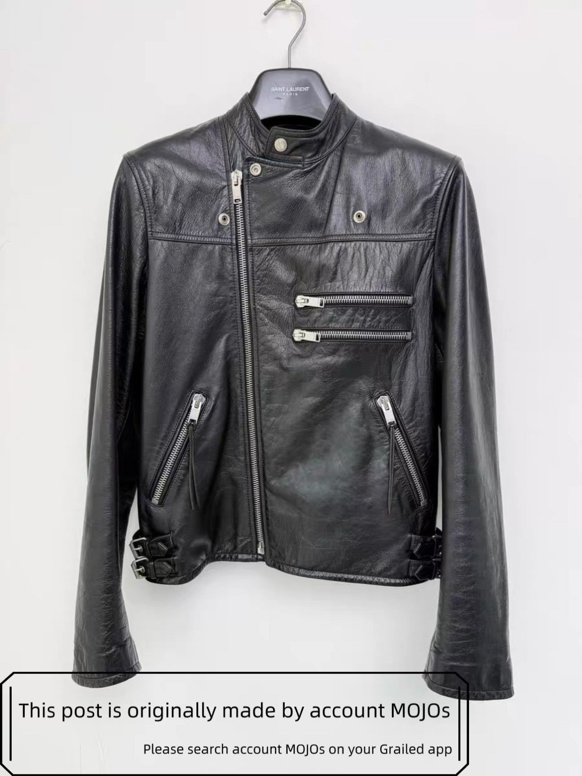 Saint Laurent Paris Sz 46 Saint Laurent Paris 16AW Multi Zip Moto Leather Jacket Size US S / EU 44-46 / 1 - 2 Thumbnail