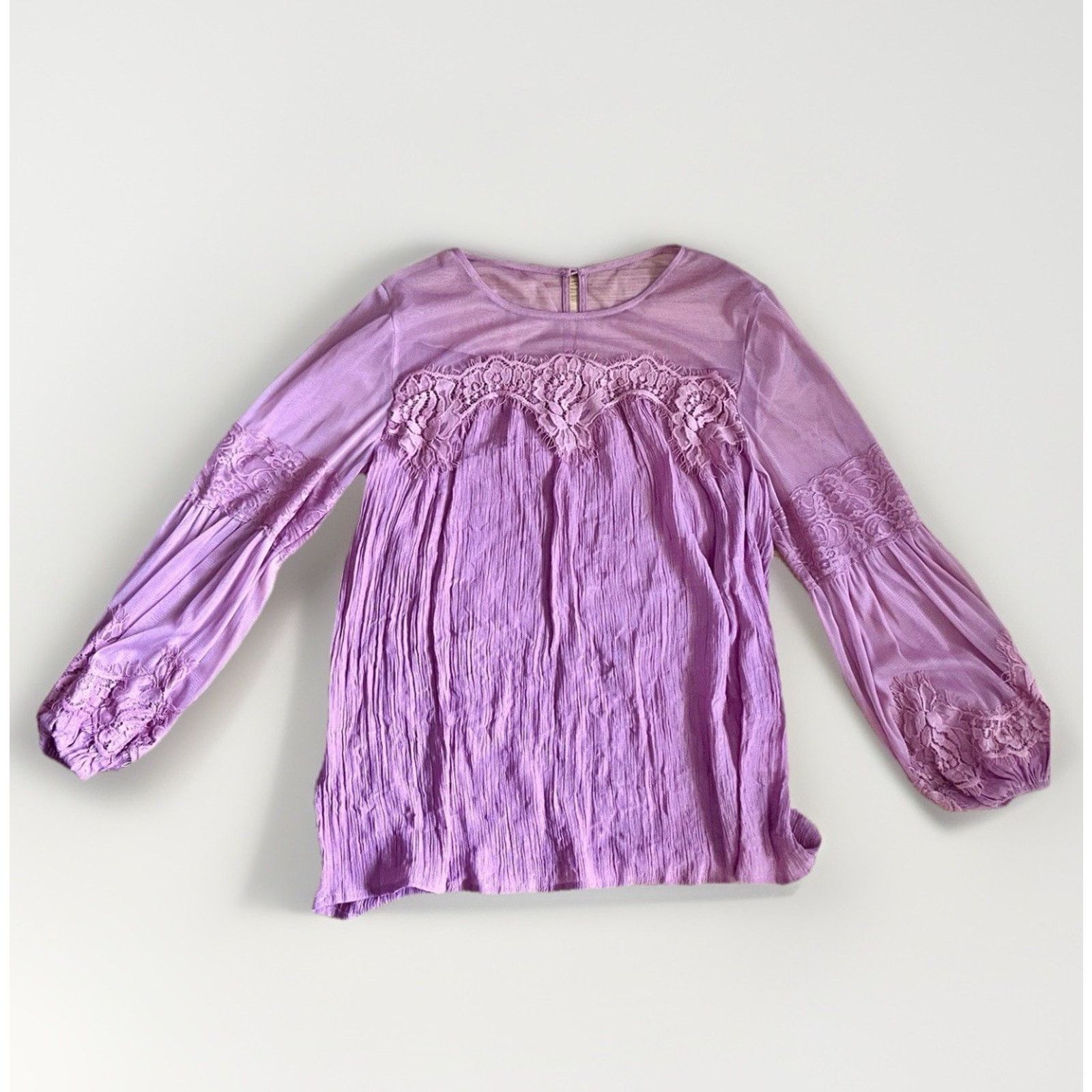 The Unbranded Brand Entro Women's Blouse Size S Mauve Long Sleeve Top Size S / US 4 / IT 40 - 3 Thumbnail