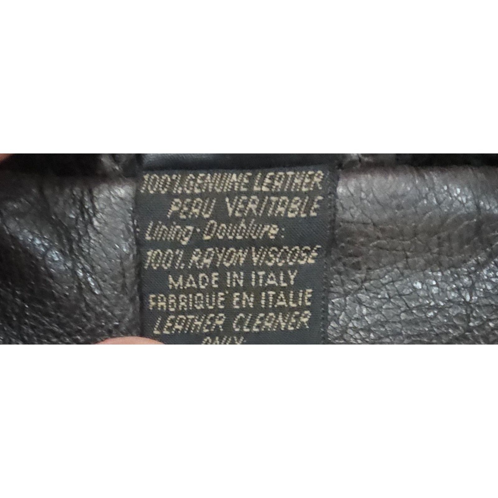 Vintage LATINI Genuine Leather Jacket Hand Made in Italy $1395 Size US M / EU 48-50 / 2 - 6 Thumbnail