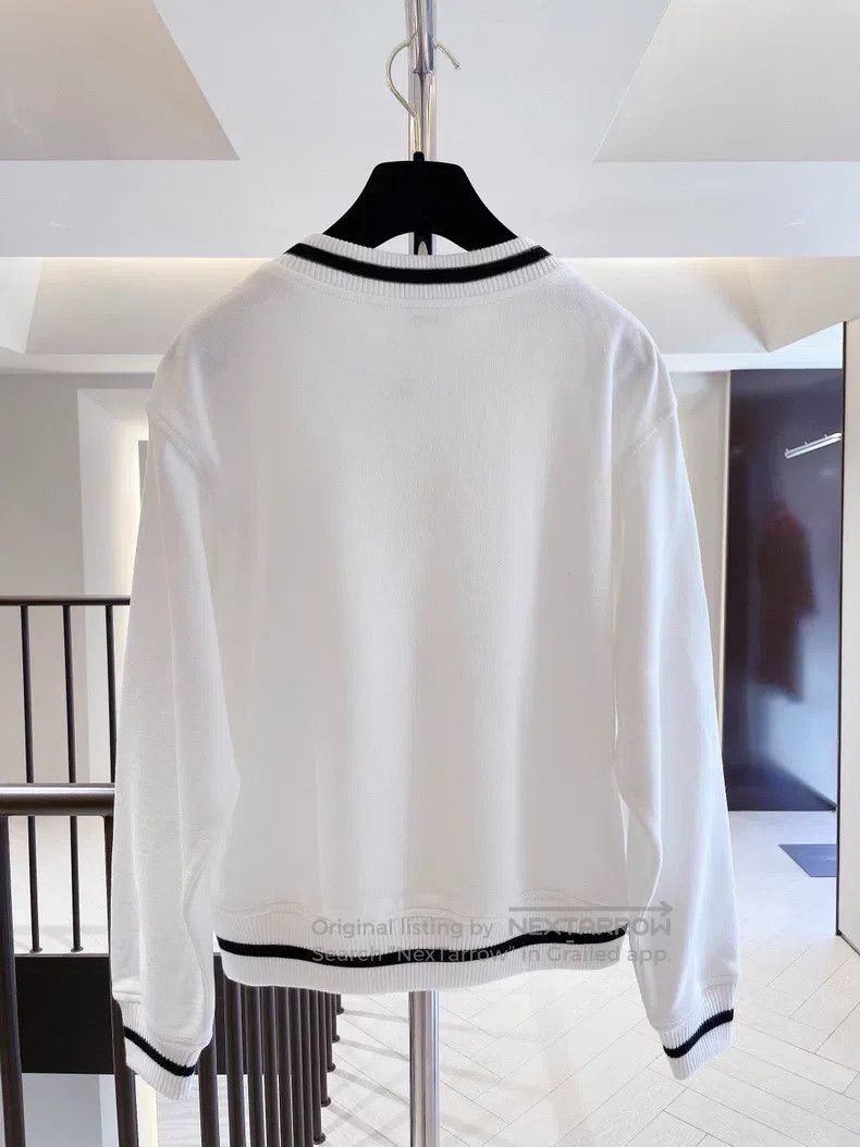 Brunello Cucinelli Brunello Cucinelli White tennis racket sweatshirt Size XS / US 0-2 / IT 36-38 - 2 Thumbnail