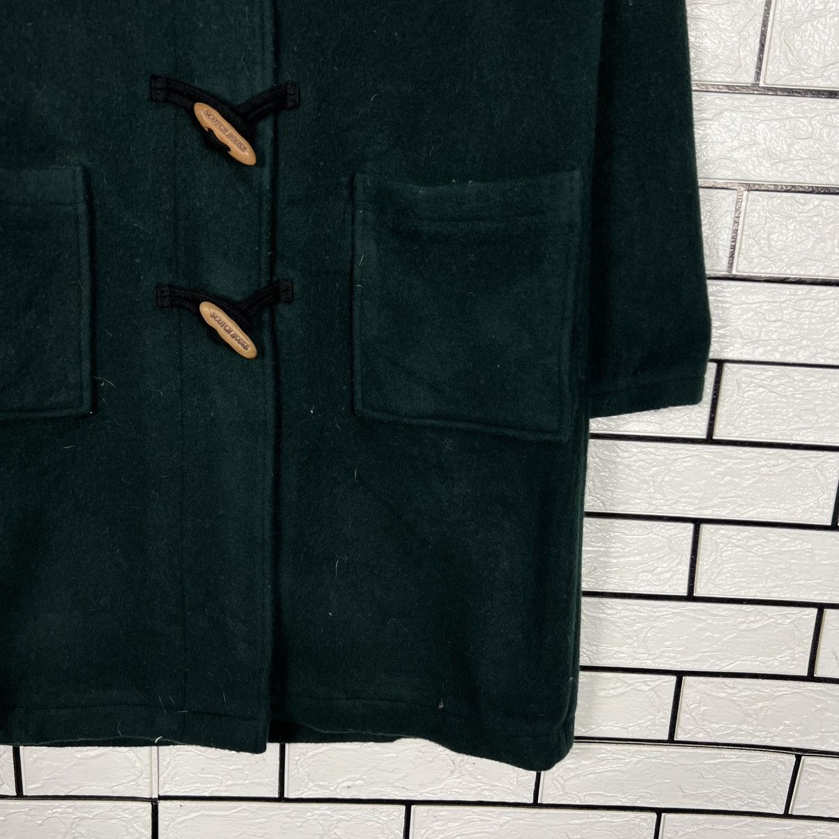 Vintage THE SCOTCH HOUSE Green Hooded Duffle Coat #4140-C189 Size US L / EU 52-54 / 3 - 7 Thumbnail