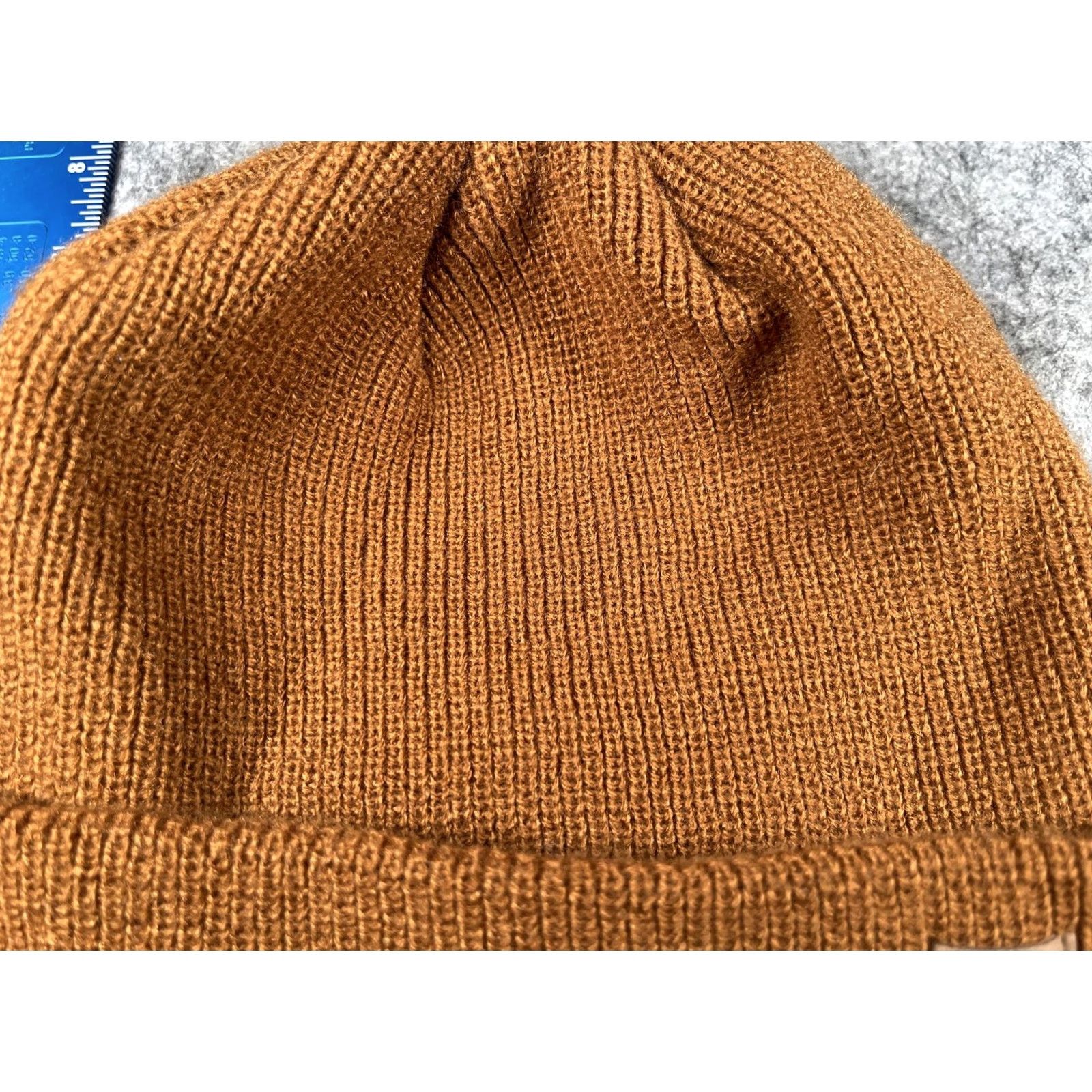 Vintage CAMPTRACE Beanie Mens One Size Brown Knit Cuffed Stretch Winter Casual Hat Size ONE SIZE - 3 Thumbnail