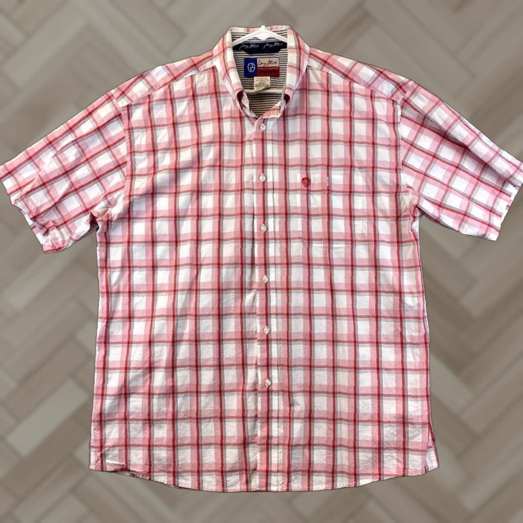 Wrangler Wrangler Men's XXL Dress Shirt Button-Up Short Sleeve Plaid /82-26 Colorful Outdoor Western Size 48R - 1 Thumbnail