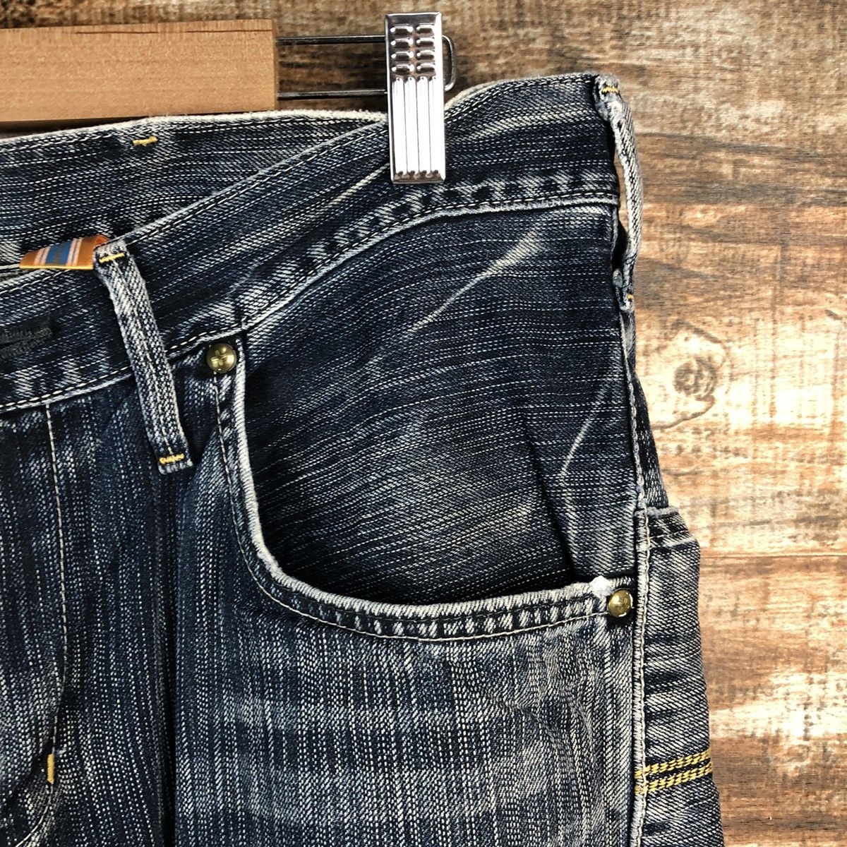 Edwin DLL Edwin Blue Distressed Denim Pants #C130 Size US 32 / EU 48 - 8 Thumbnail