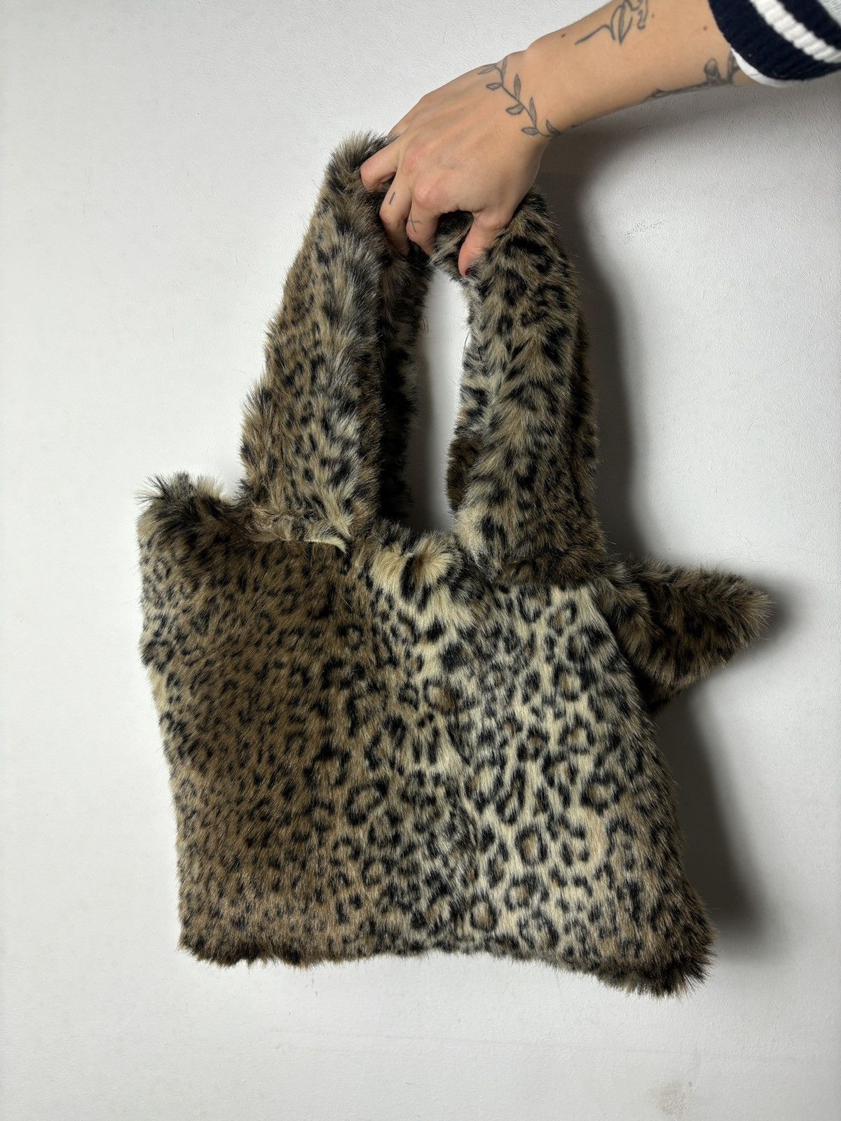 Japanese Brand × Vintage Bag hobo hand tote shoulder fluffy panther leopard Size ONE SIZE - 6 Thumbnail