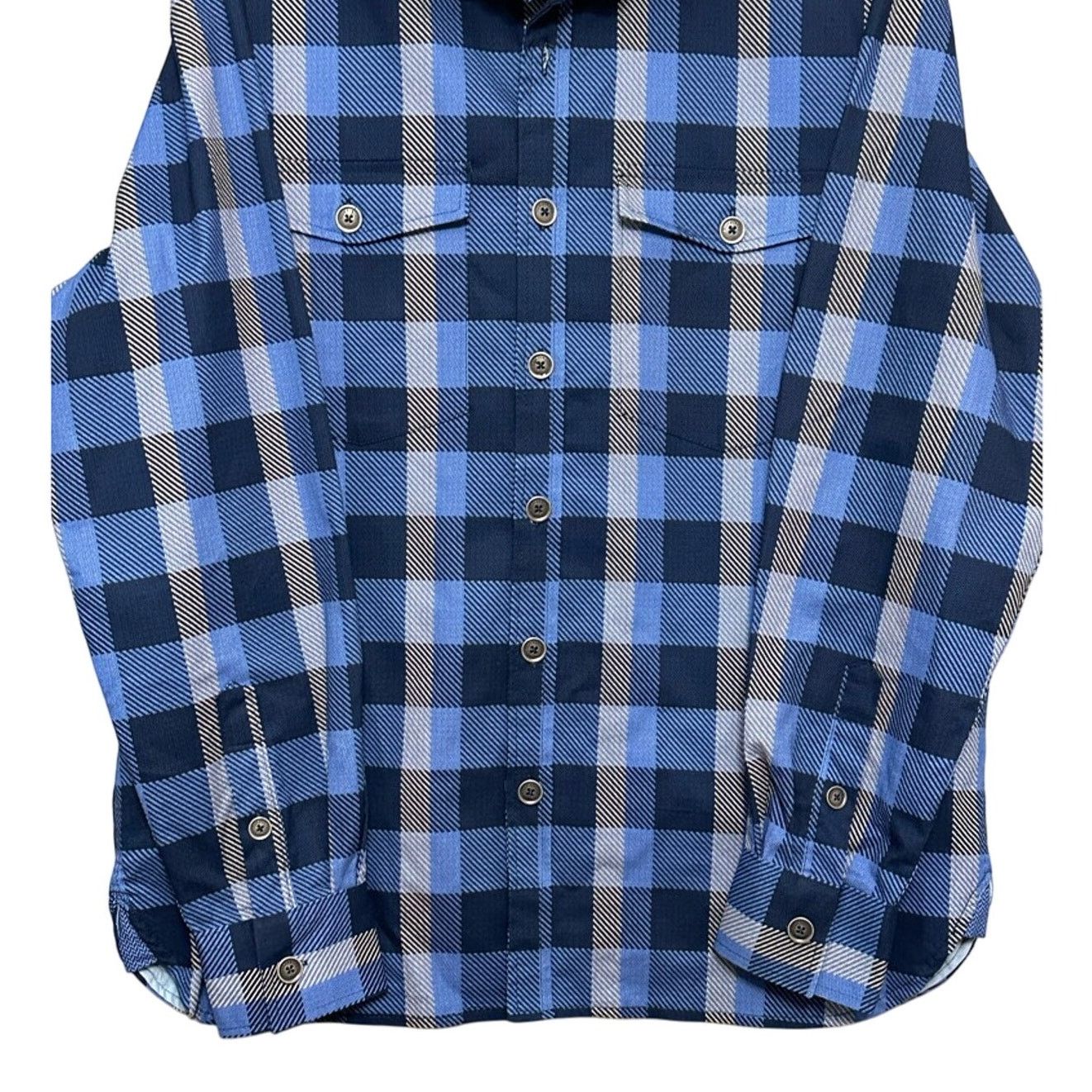 Other Con.Struct Collared Shirt Plaid Button Down Blue/Black NWOT Size US L / EU 52-54 / 3 - 3 Thumbnail