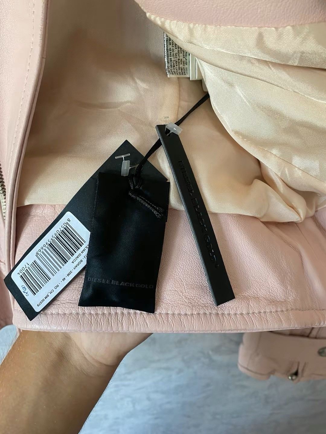 Diesel × Diesel Black Gold × Vintage Diesel Black Gold vintage pink leather jacket Size M / US 6-8 / IT 42-44 - 4 Thumbnail
