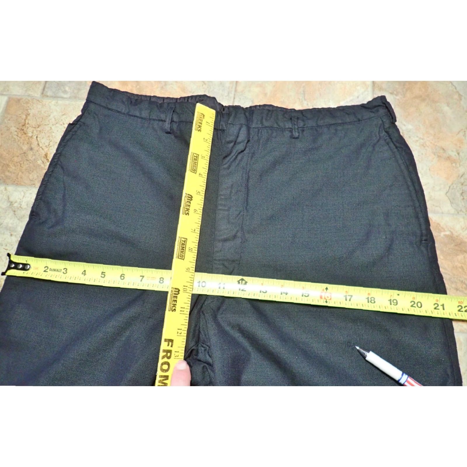 Vintage Vintage 1950s Wool Gabardine Pleated Hollywood Waist Drop Loop Pants 36x28 Mens Size US 36 / EU 52 - 5 Thumbnail