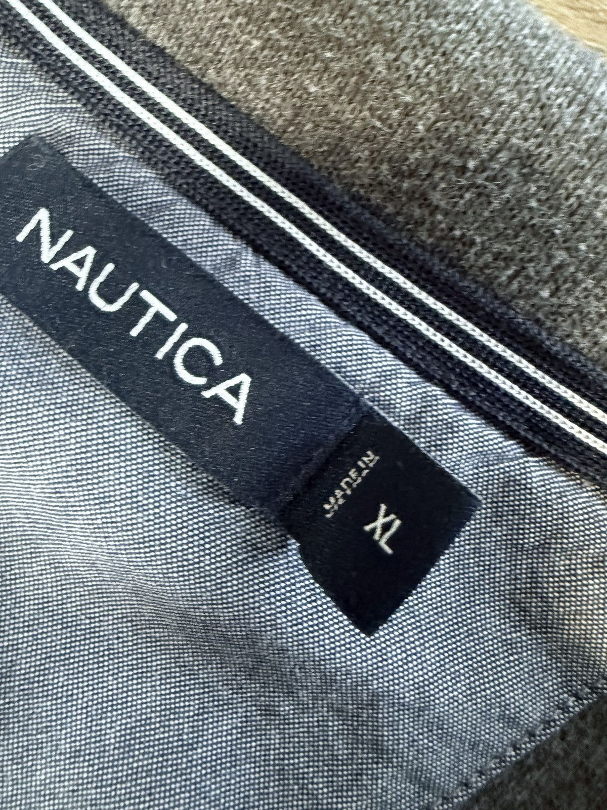 Nautica × Vintage Vintage Nautica long sleeve shirt - Men’s Pullover Sweater Size US XL / EU 56 / 4 - 4 Thumbnail