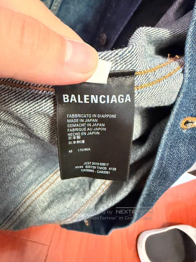Balenciaga Balenciaga Oversized Washed Denim Shirt Short Sleeve Size US M / EU 48-50 / 2 - 6 Thumbnail