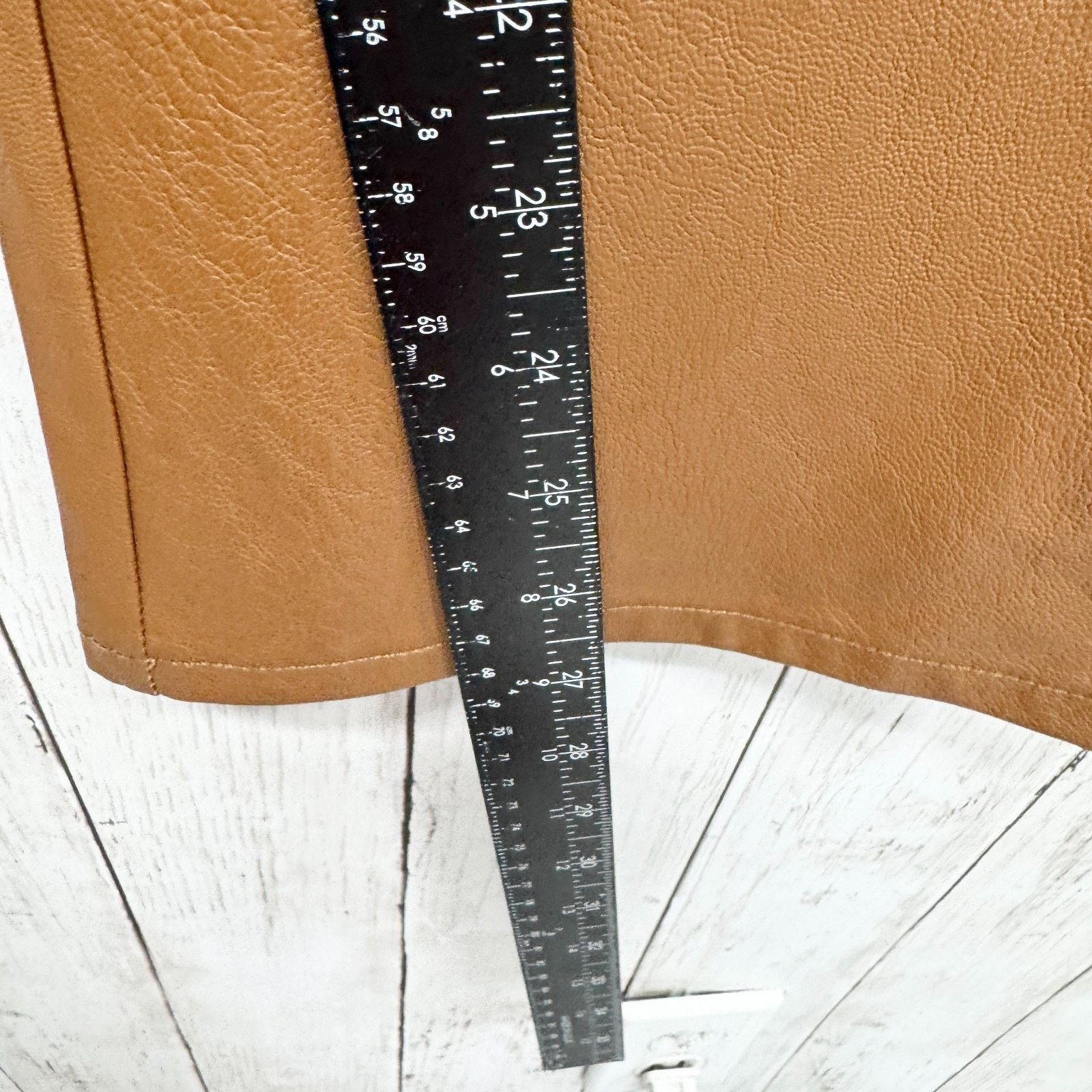 Paige Paige Pants 26 Dark Argan Brwn Faux Leather Relaxed Straight Size 28" / US 6 / IT 42 - 5 Thumbnail