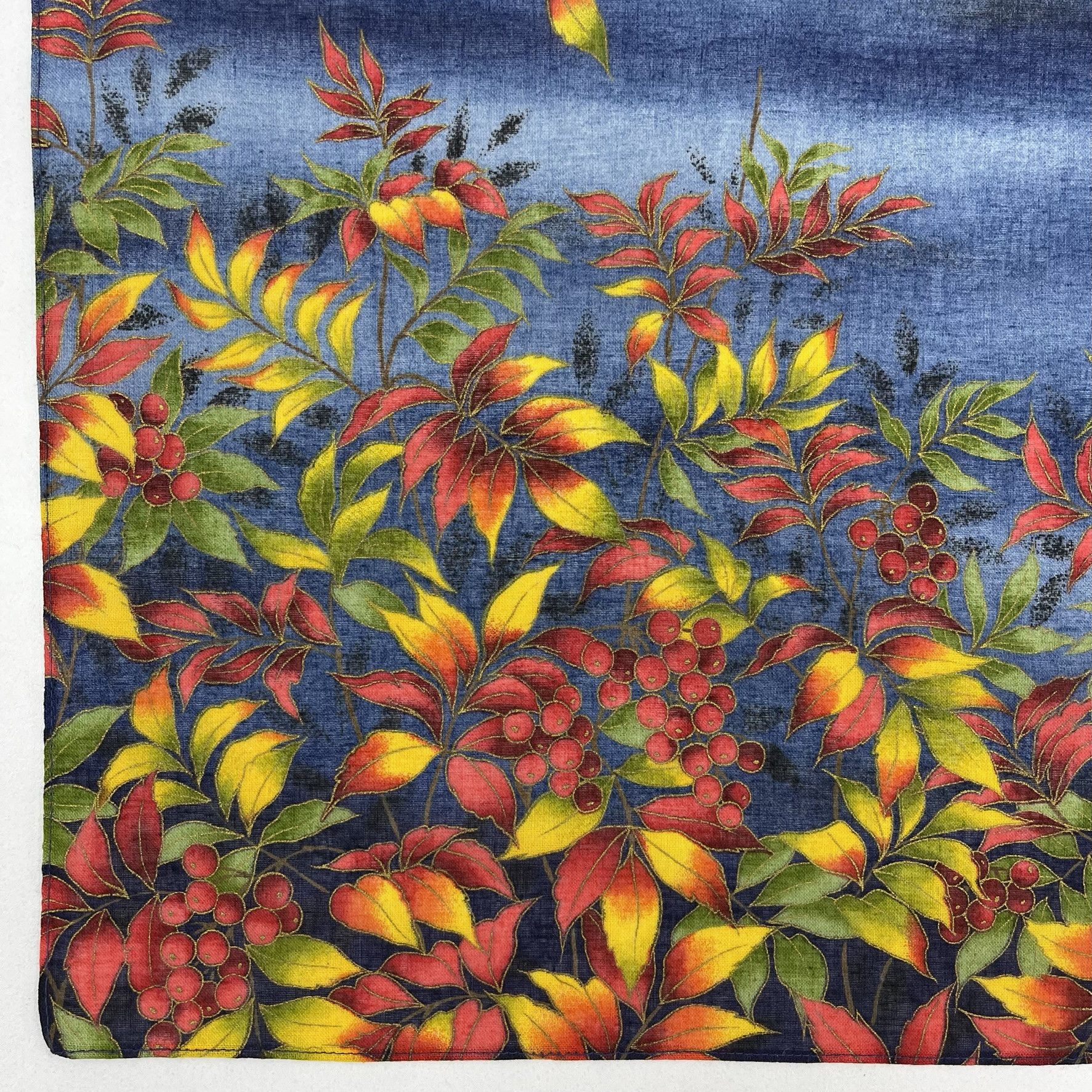 Japanese Brand Vintage Japanese Floral Seasons Handkerchief - 5065 Size ONE SIZE - 5 Thumbnail