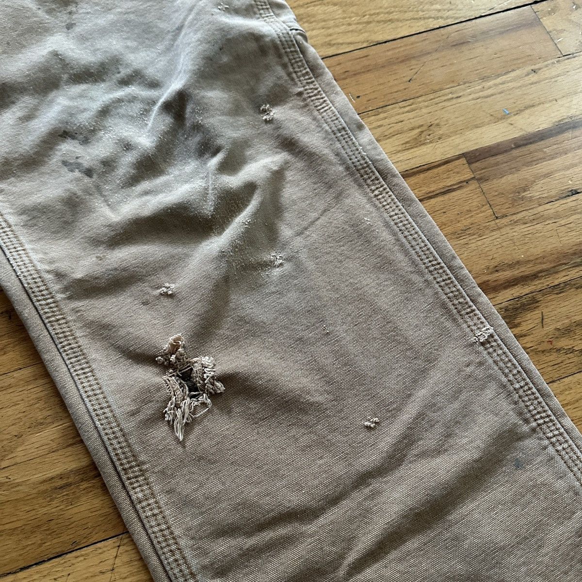 Carhartt Vintage Carhartt Distressed Flannel Work Pants Sun Faded Size US 32 / EU 48 - 7 Thumbnail