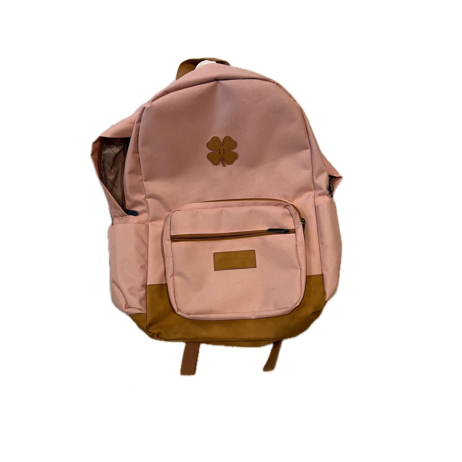 Lucky Brand Lucky Brand Pink and Faux Leather Backpack for Women 25L Size 30 - 1 Thumbnail