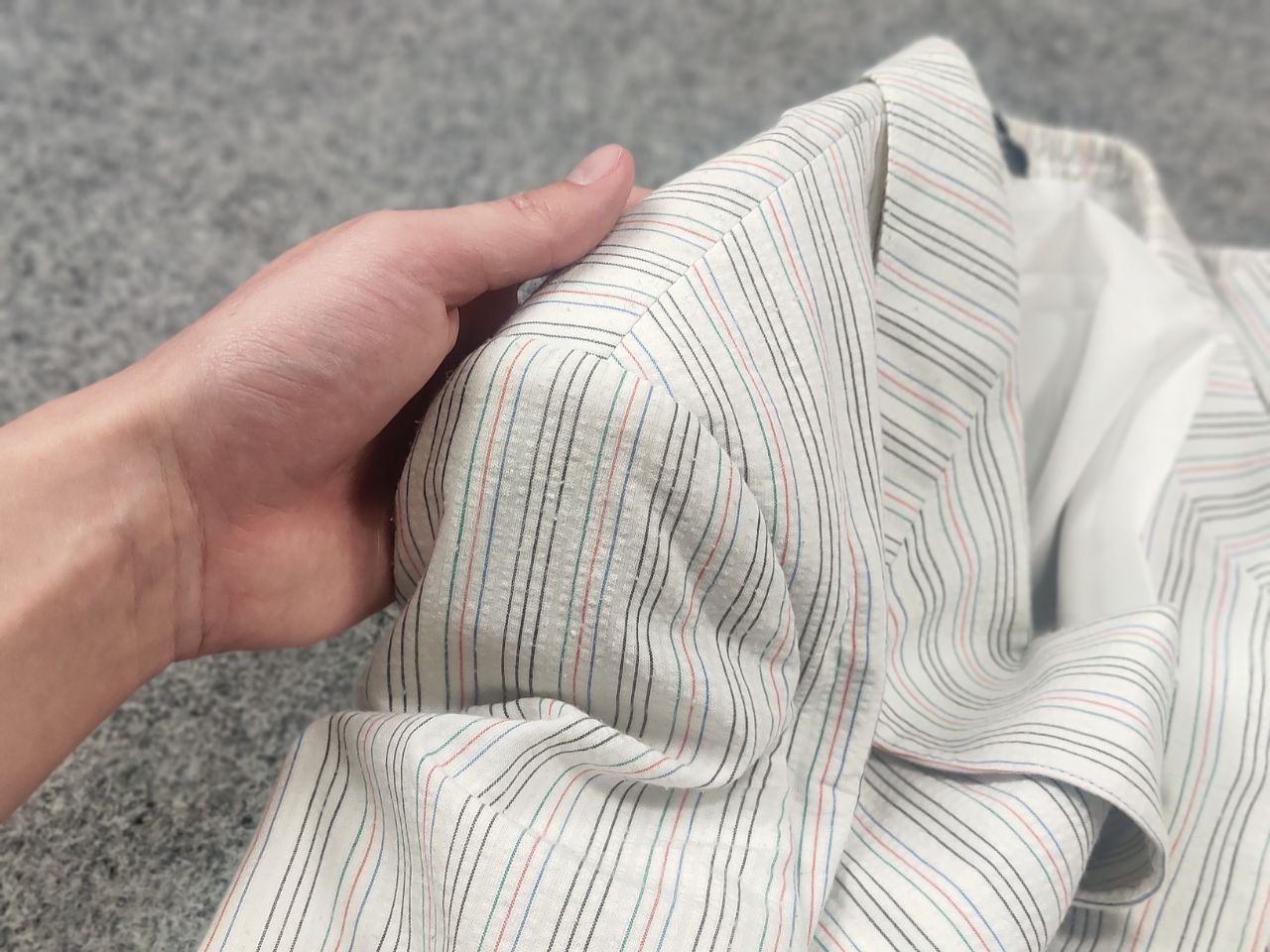 Yves Saint Laurent Vintage 80's Yves Saint Laurent France striped Blazer Jacket Size US M / EU 48-50 / 2 - 19 Thumbnail