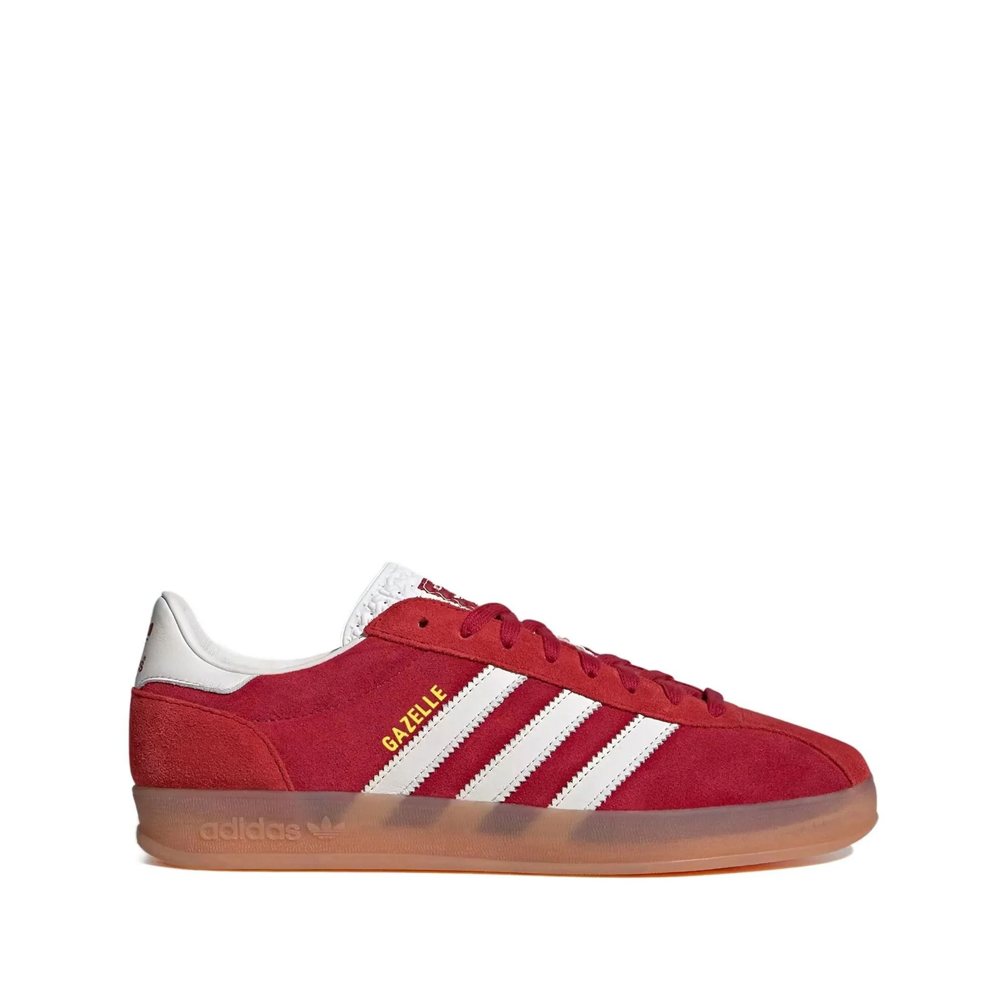 Adidas o1mle0426 Gazelle Indoor Low-Top Sneakers in Red/White Size US 6 / EU 39 - 1 Thumbnail