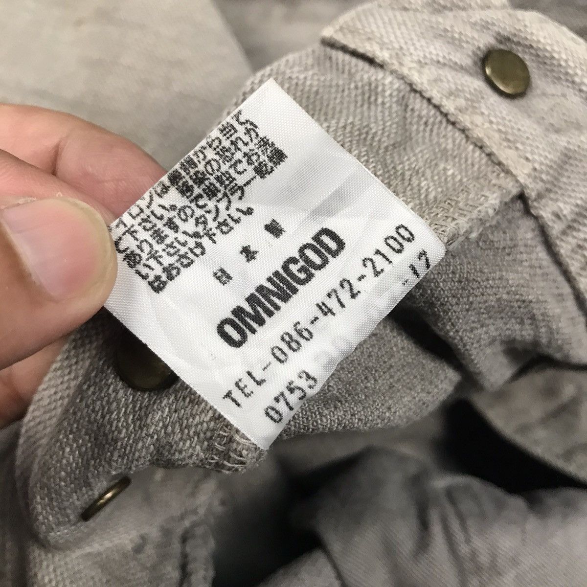 Japanese Brand × OMNIGOD OMNIGOD GRAY SUN FADED PANTS JAPAN BRAND MADE Size US 30 / EU 46 - 15 Thumbnail