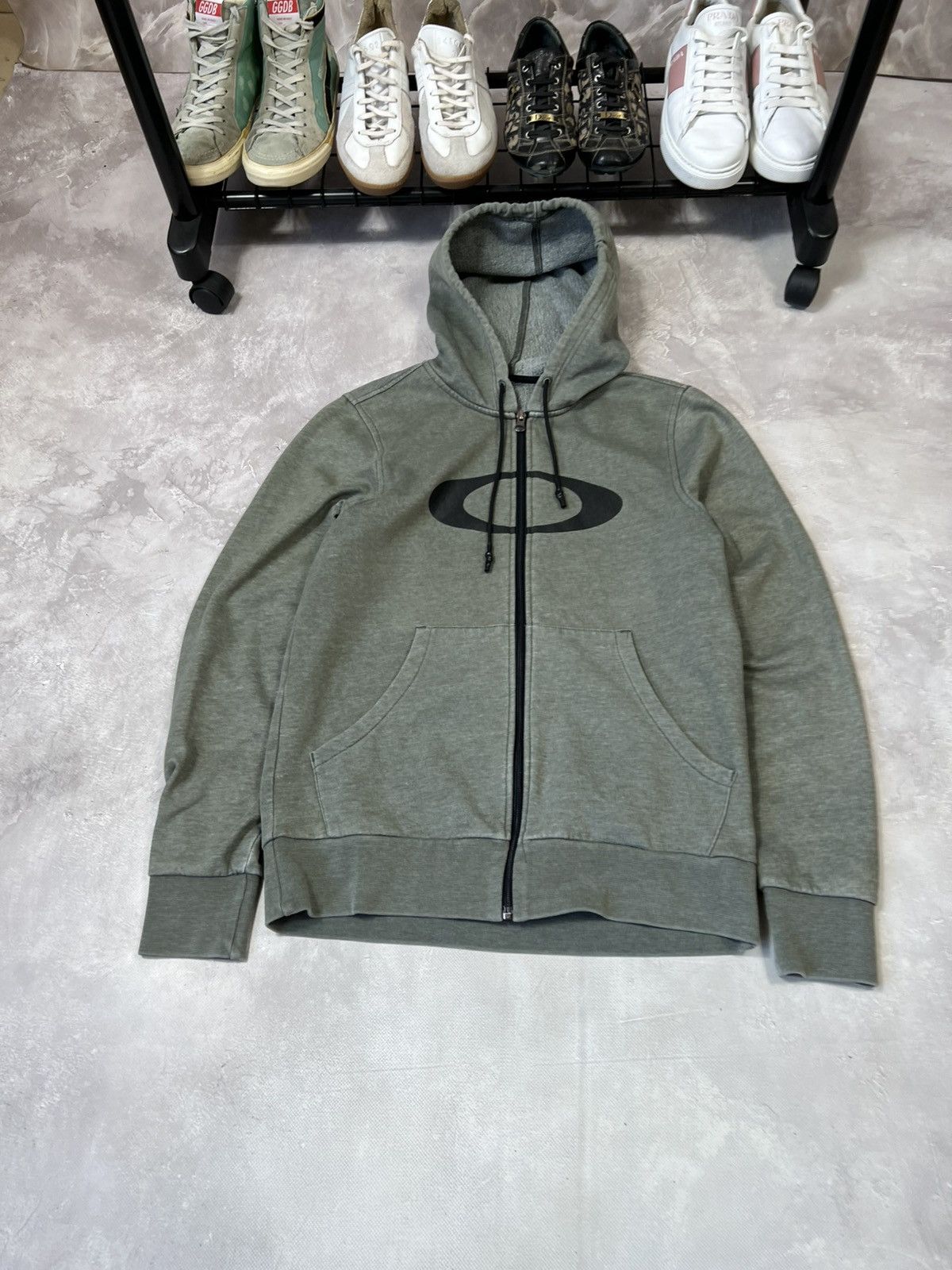 Vintage Vintage Oakley Y2k Zip Hoodie Size US M / EU 48-50 / 2 - 2 Thumbnail