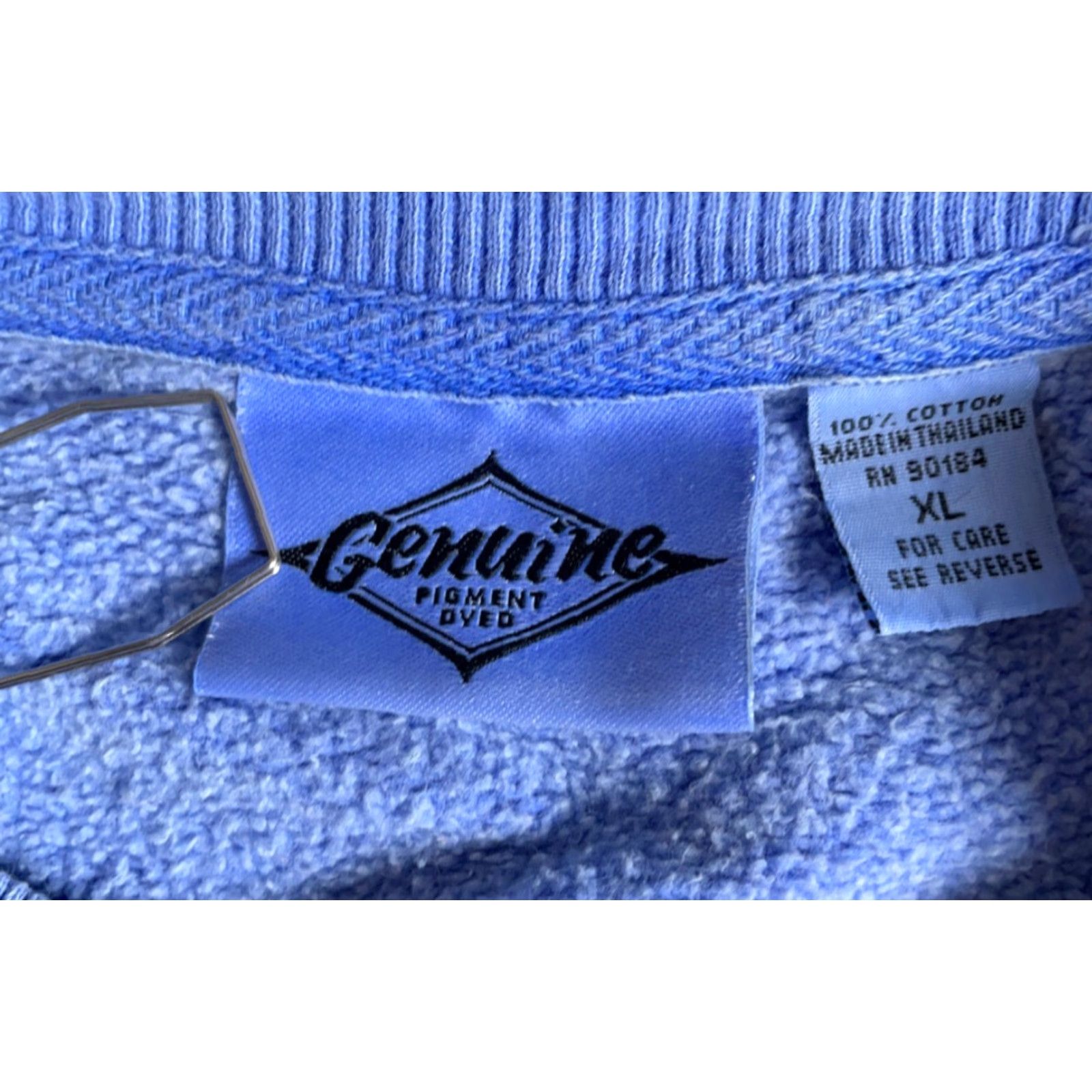 Vintage Genuine Pigment Dyed Michigan Up North Sweatshirt Blue Embroidered Crew Neck Adult XL Pullover Size US XL / EU 56 / 4 - 3 Thumbnail